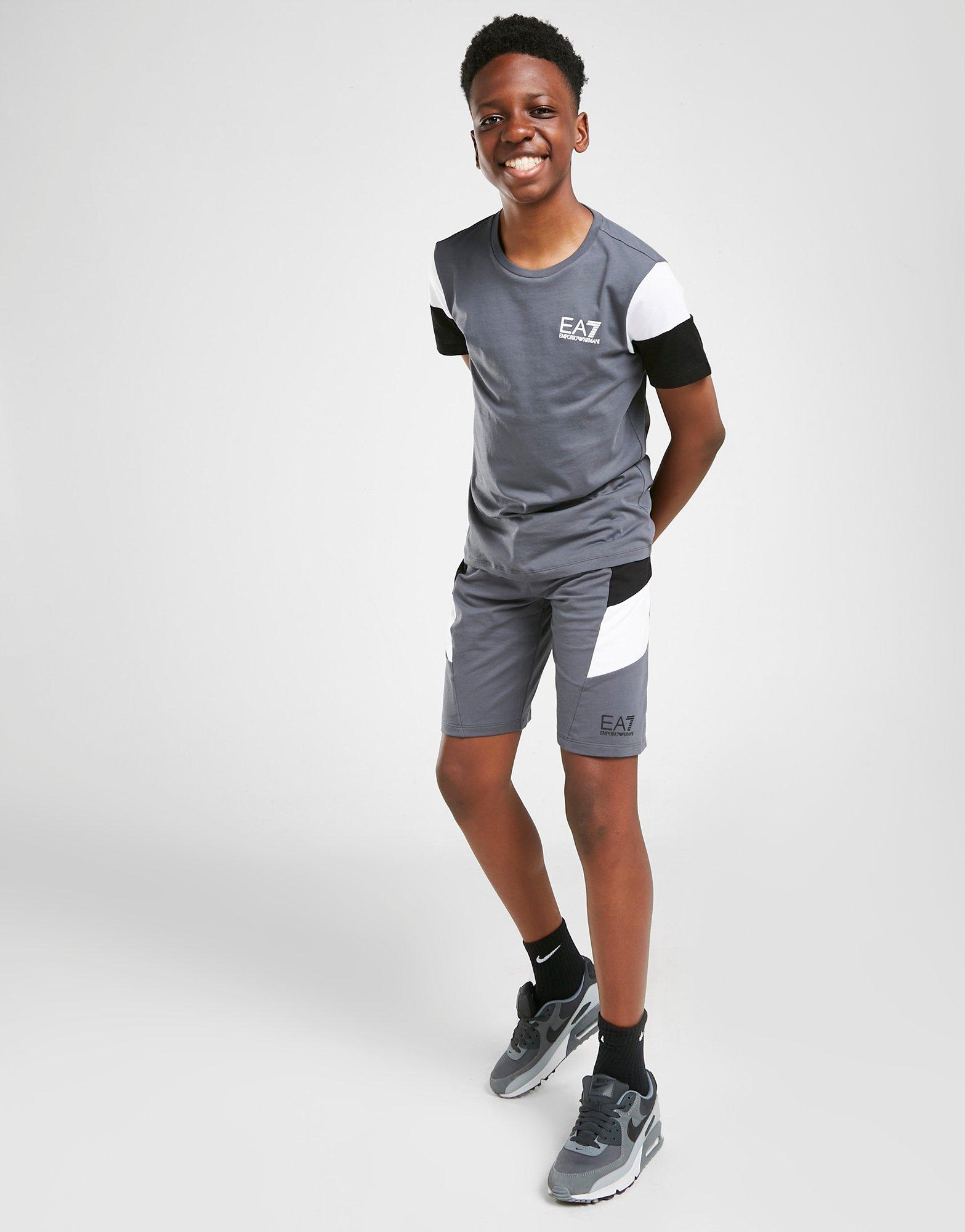 EA7 Emporio Armani Colour Block Shorts Junior