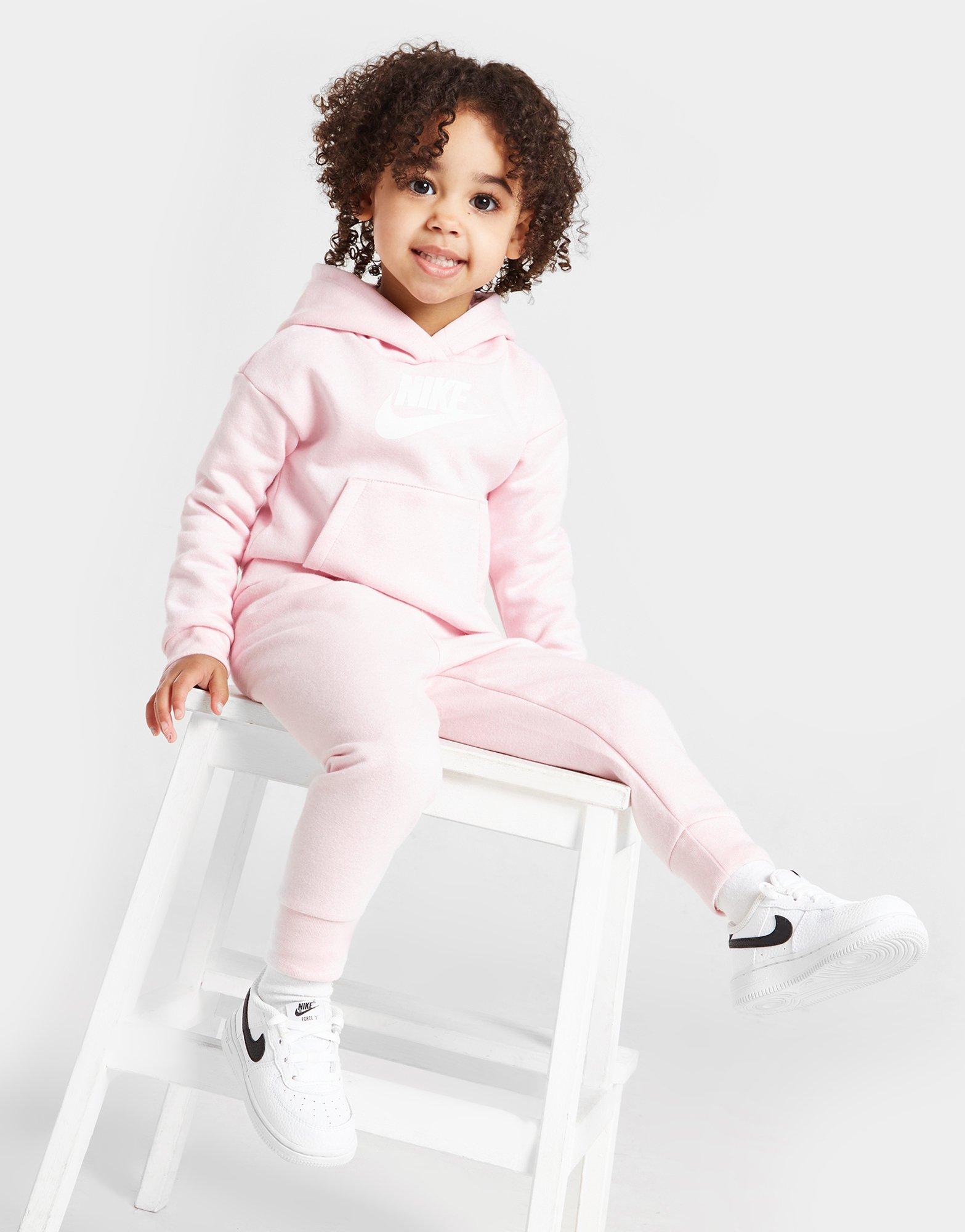 Pink Nike Girls' Overhead Hoodie/Joggers Tracksuit Infant | JD Sports UK