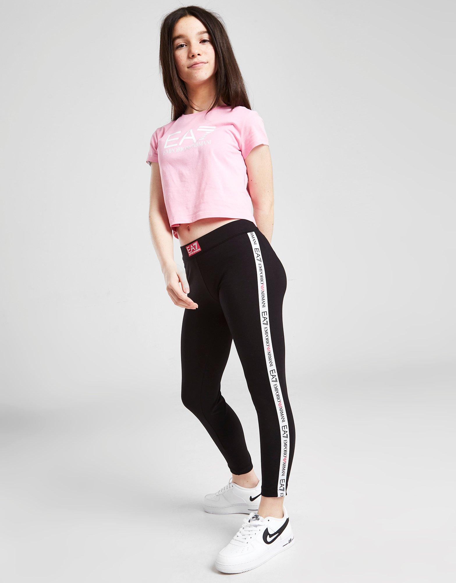 Emporio Armani EA7 Girls' Logo Tape Leggings Junior