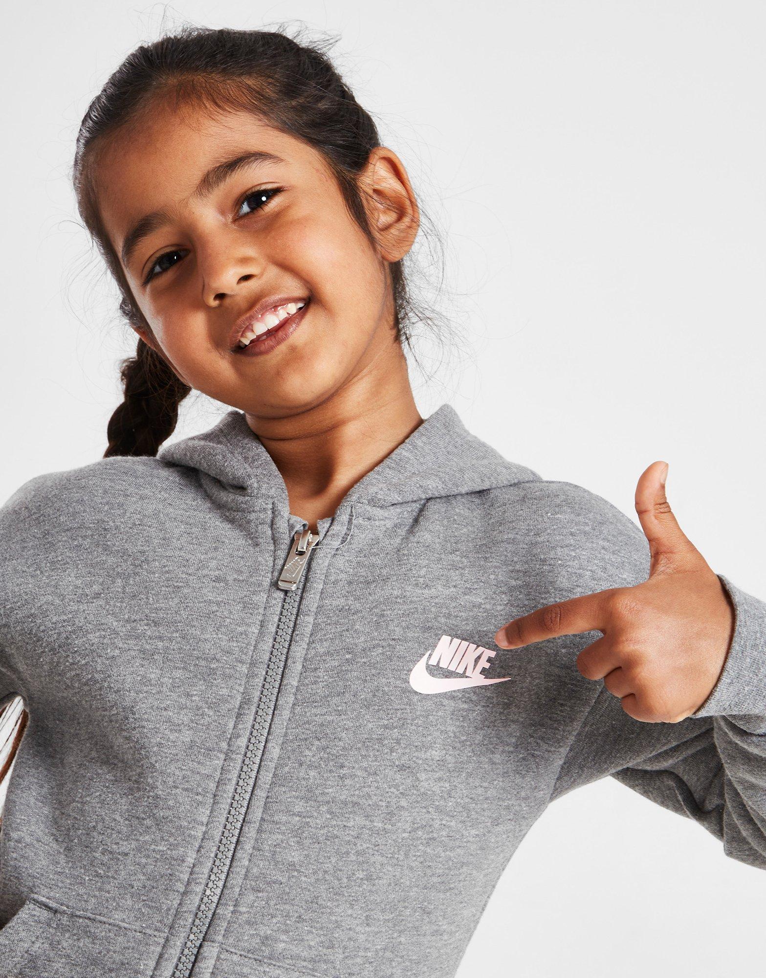 Nike Girls' Club Full Zip Hoodie/Shorts Set Children