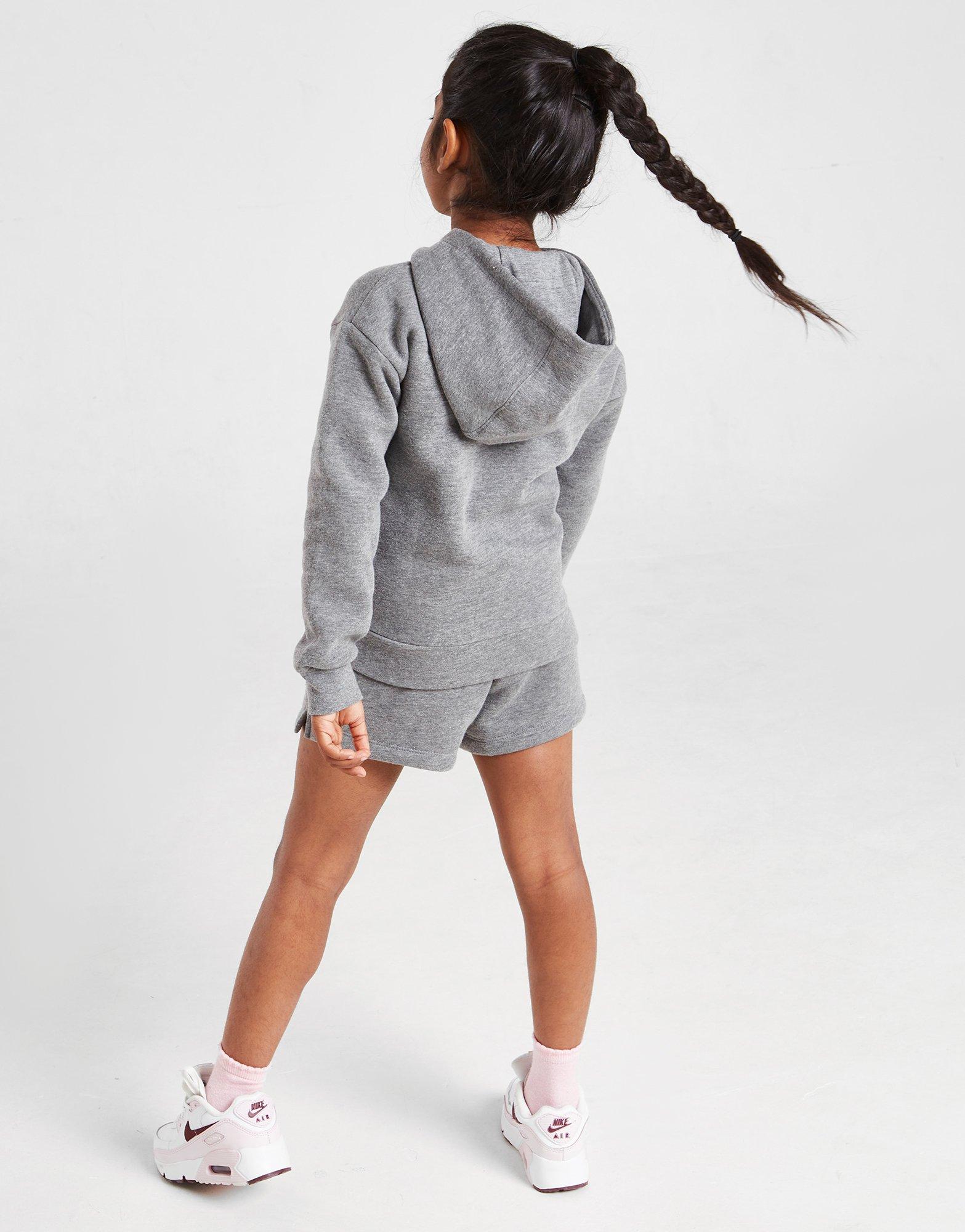 Nike Girls' Club Full Zip Hoodie/Shorts Set Children