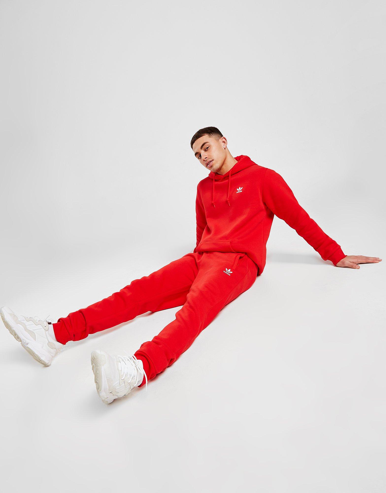 adidas Originals pantalón de chándal Essential Fleece en Rojo | JD Sports España