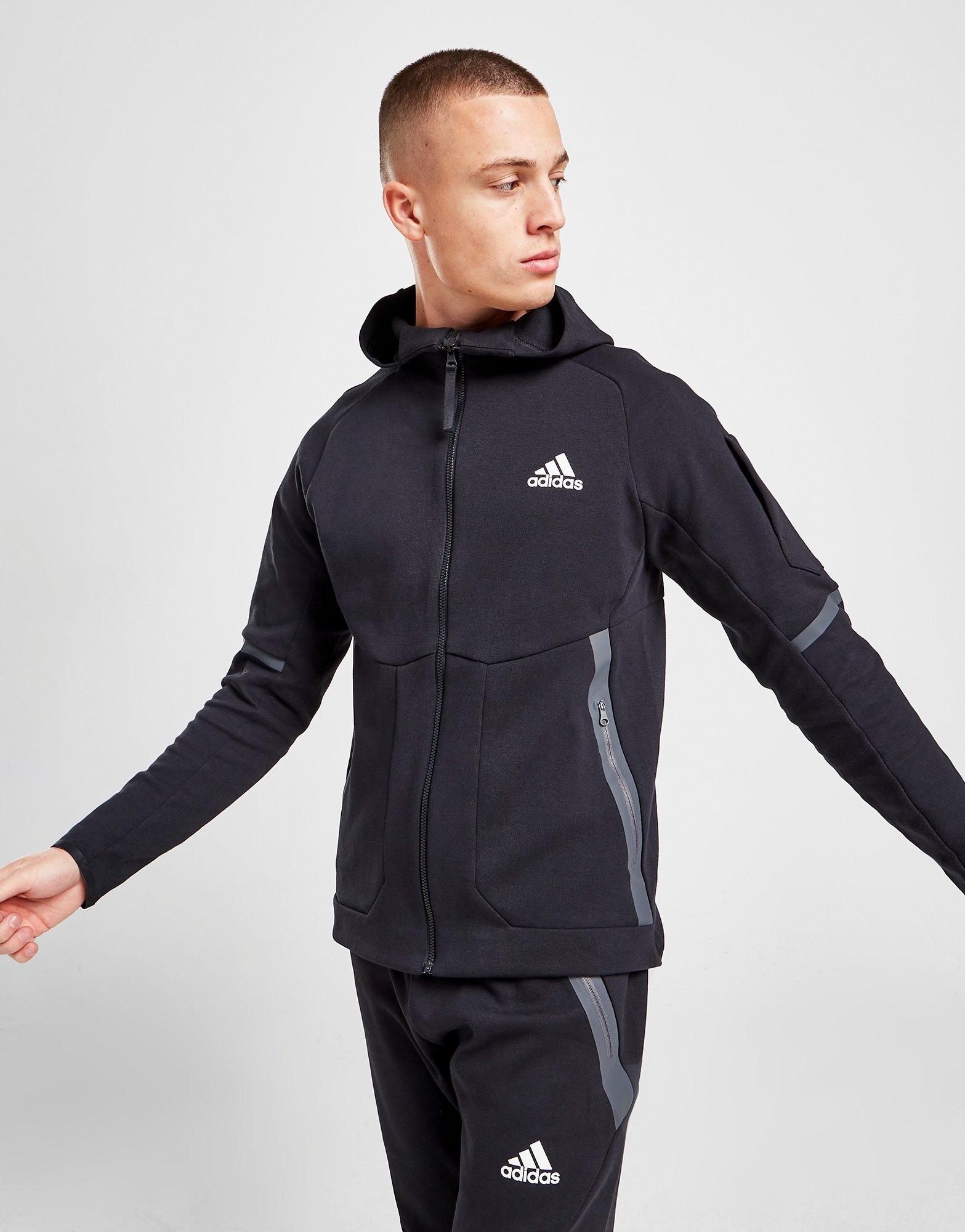 adidas Designed 4 Gameday Full Zip Hoodie Schwarz JD Sports Österreich