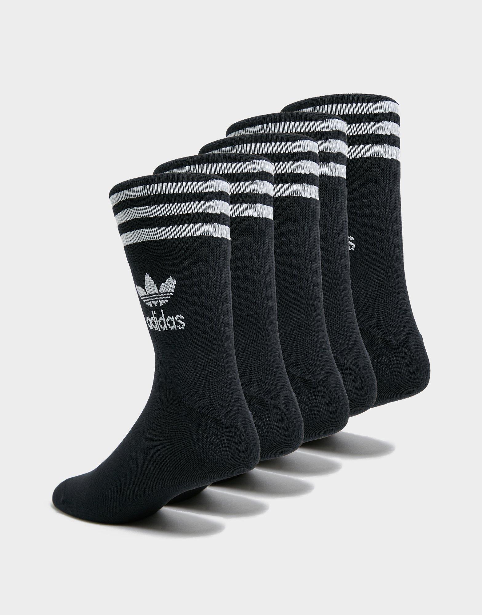 adidas Originals 5-Pack Mid-Cut Crew Socks