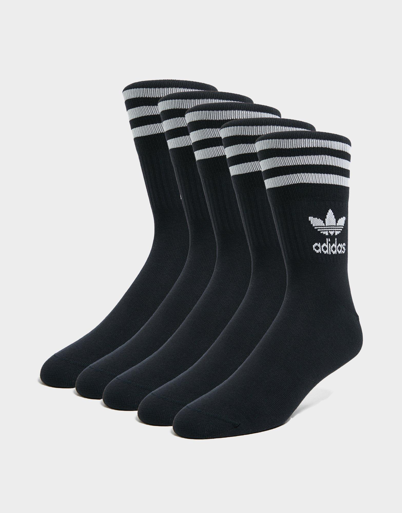 adidas Originals 5-Pack Mid-Cut Crew Socks