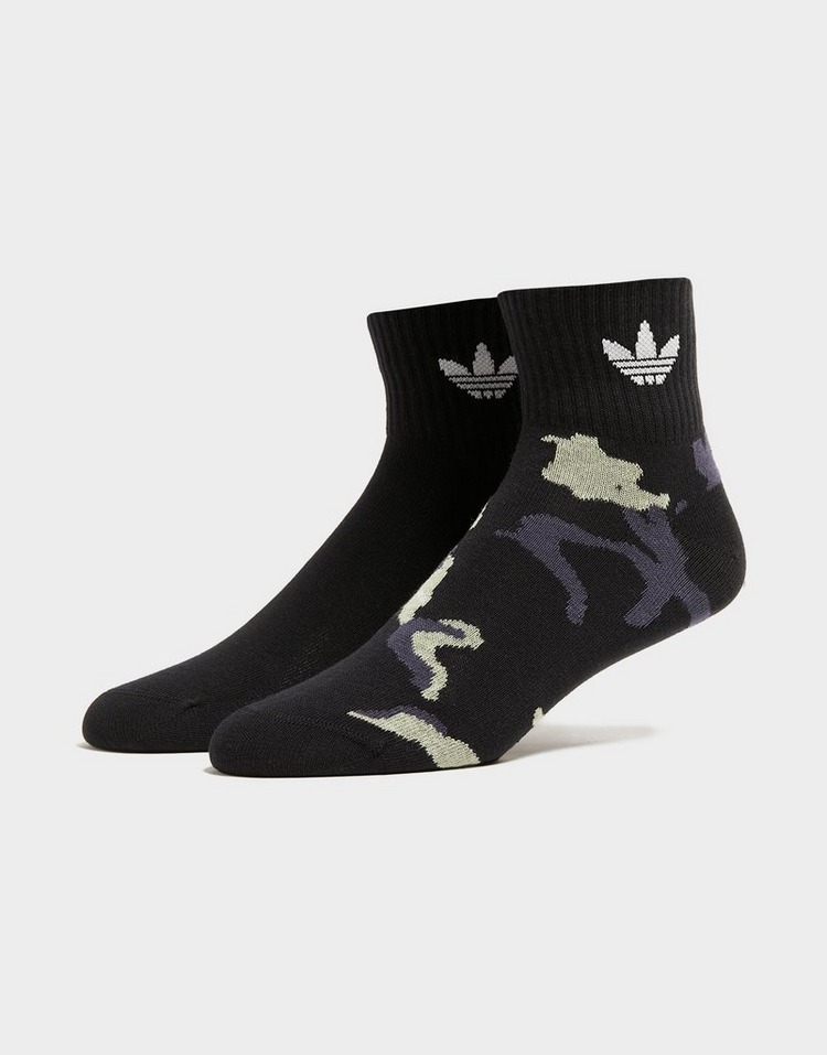 adidas Originals 2-Pack Camo Mid-Ankle Socks