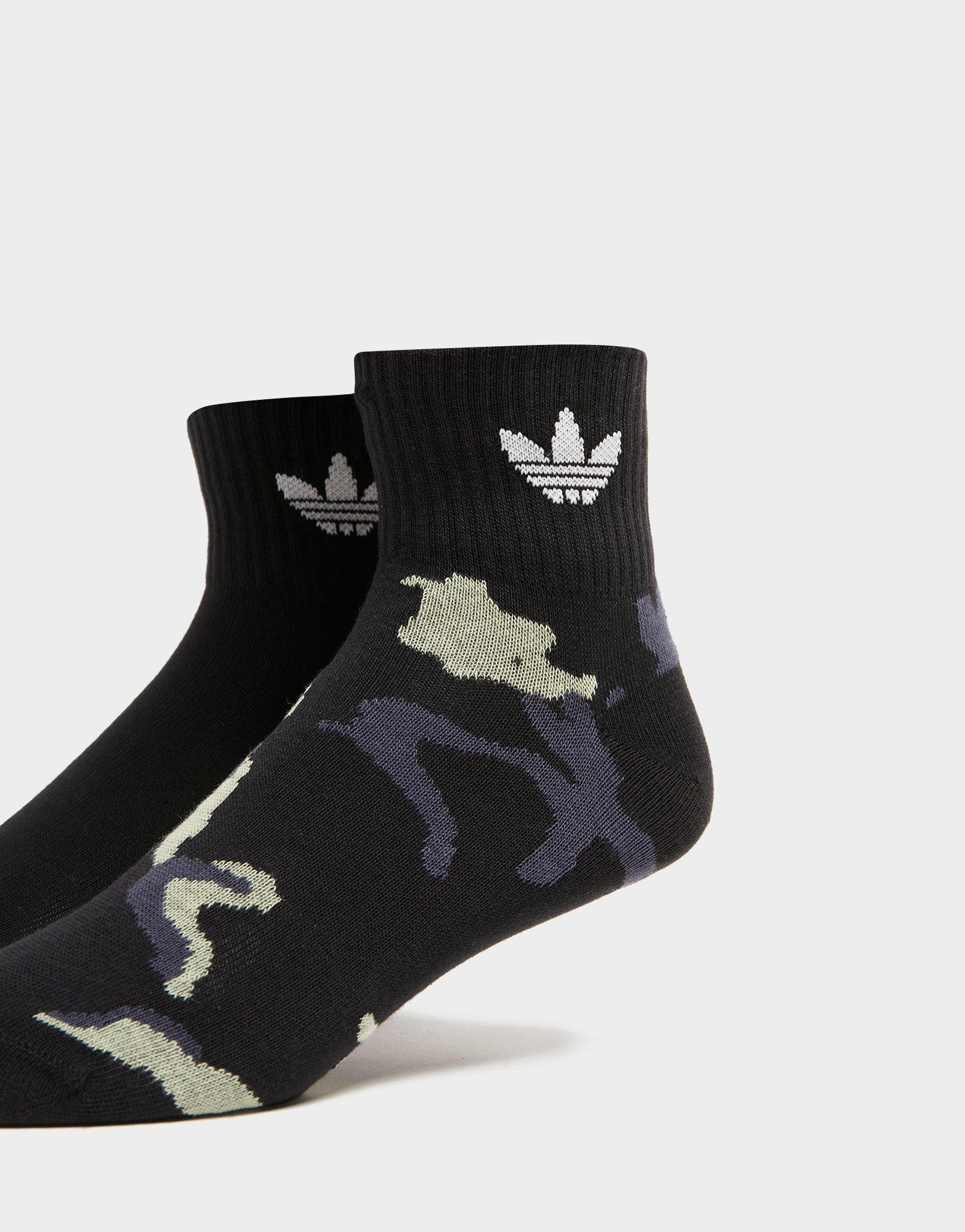 adidas Originals 2-Pack Camo Mid-Ankle Socks