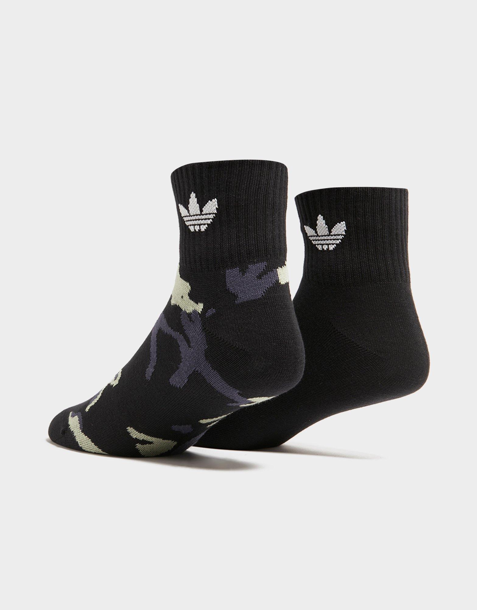 adidas Originals 2-Pack Camo Mid-Ankle Socks