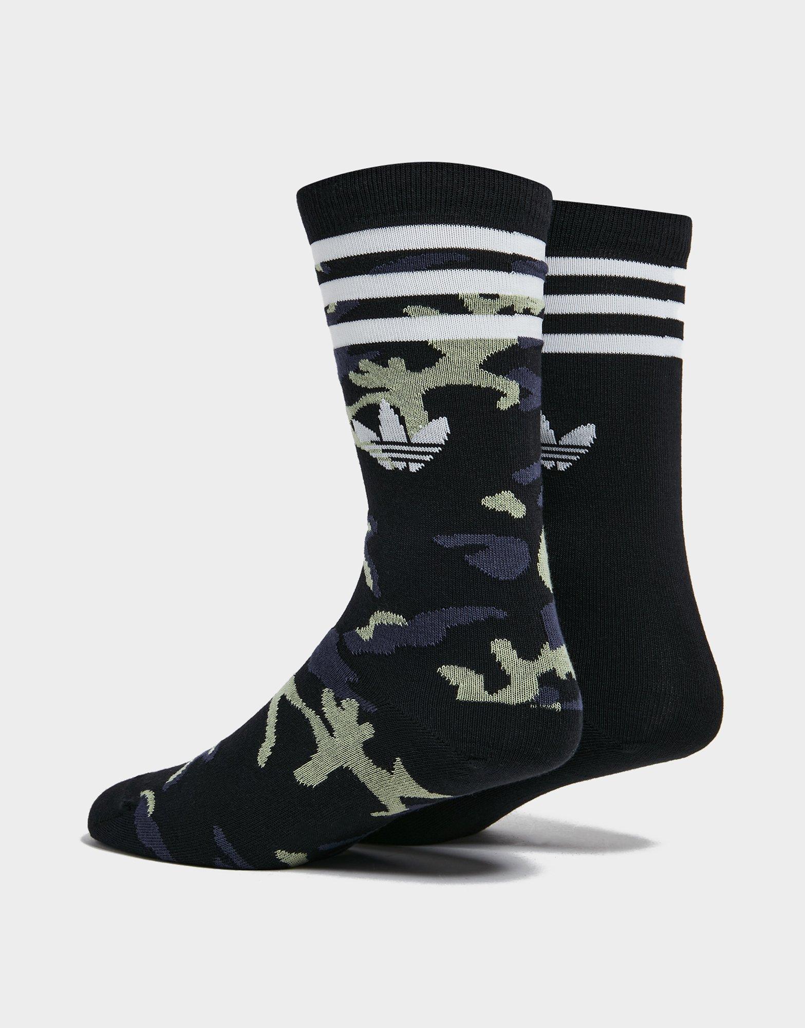 adidas Originals 2-Pack Camo Crew Socks