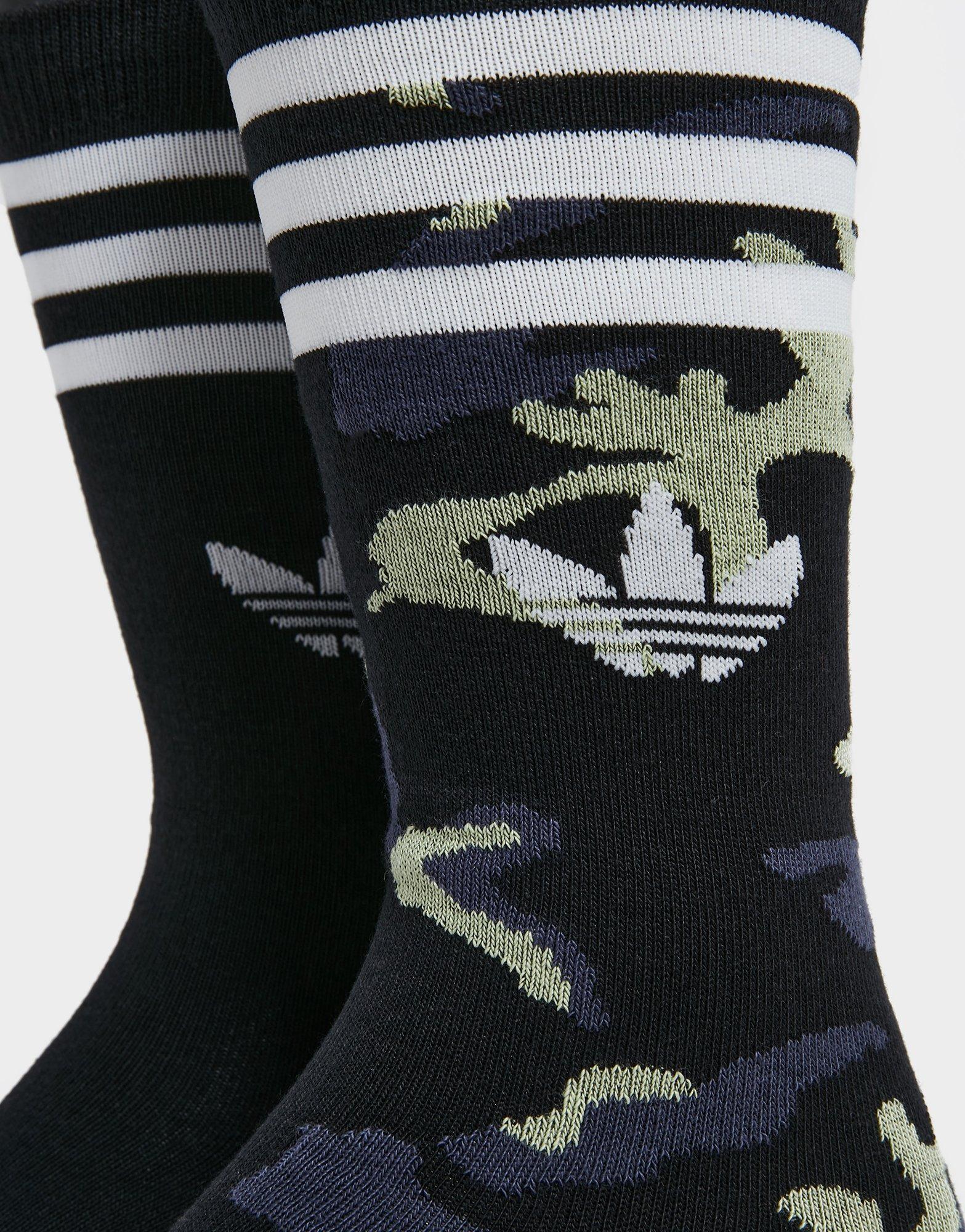 adidas Originals 2-Pack Camo Crew Socks