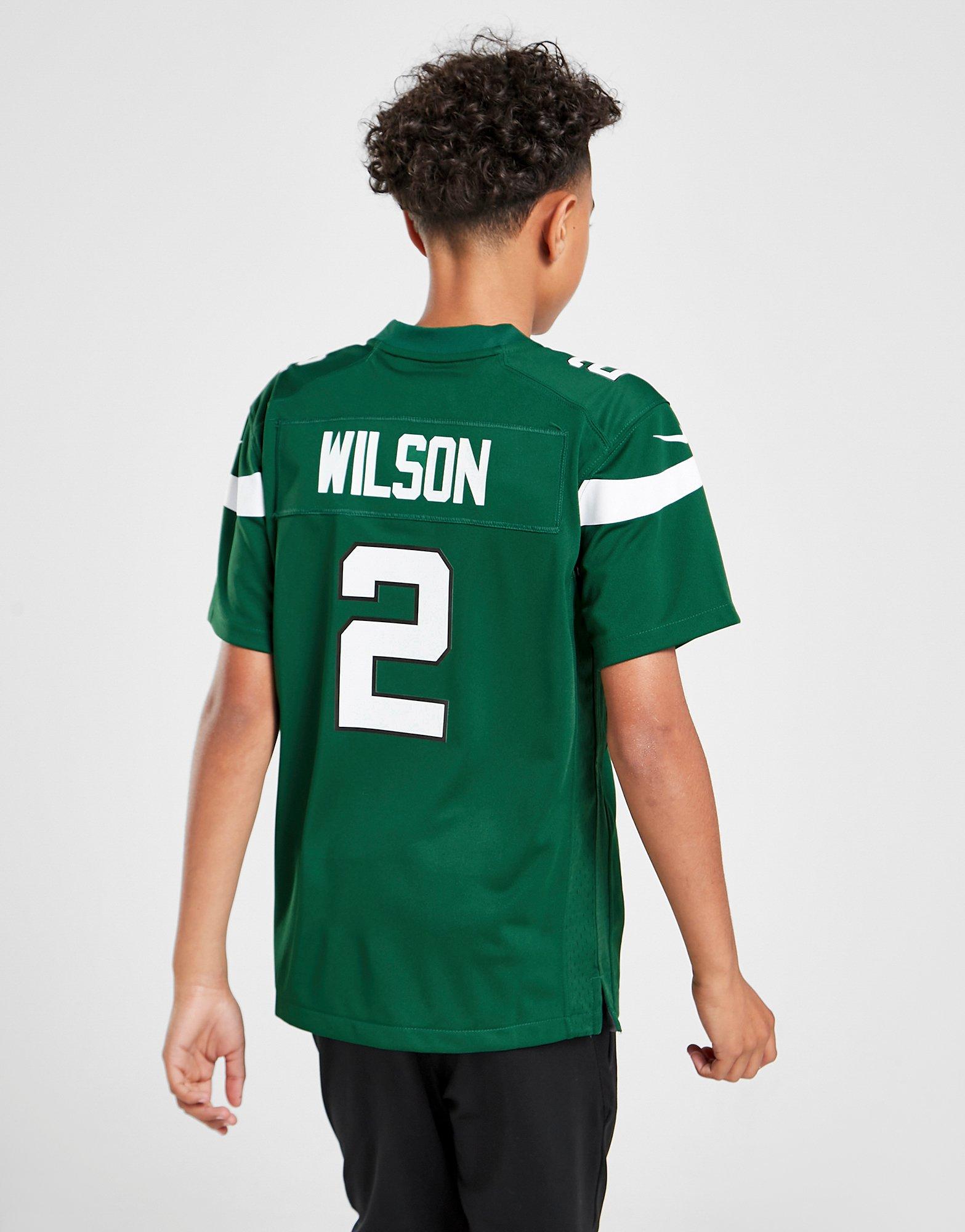 Green Nike NFL New York Jets Wilson #2 Jersey Junior