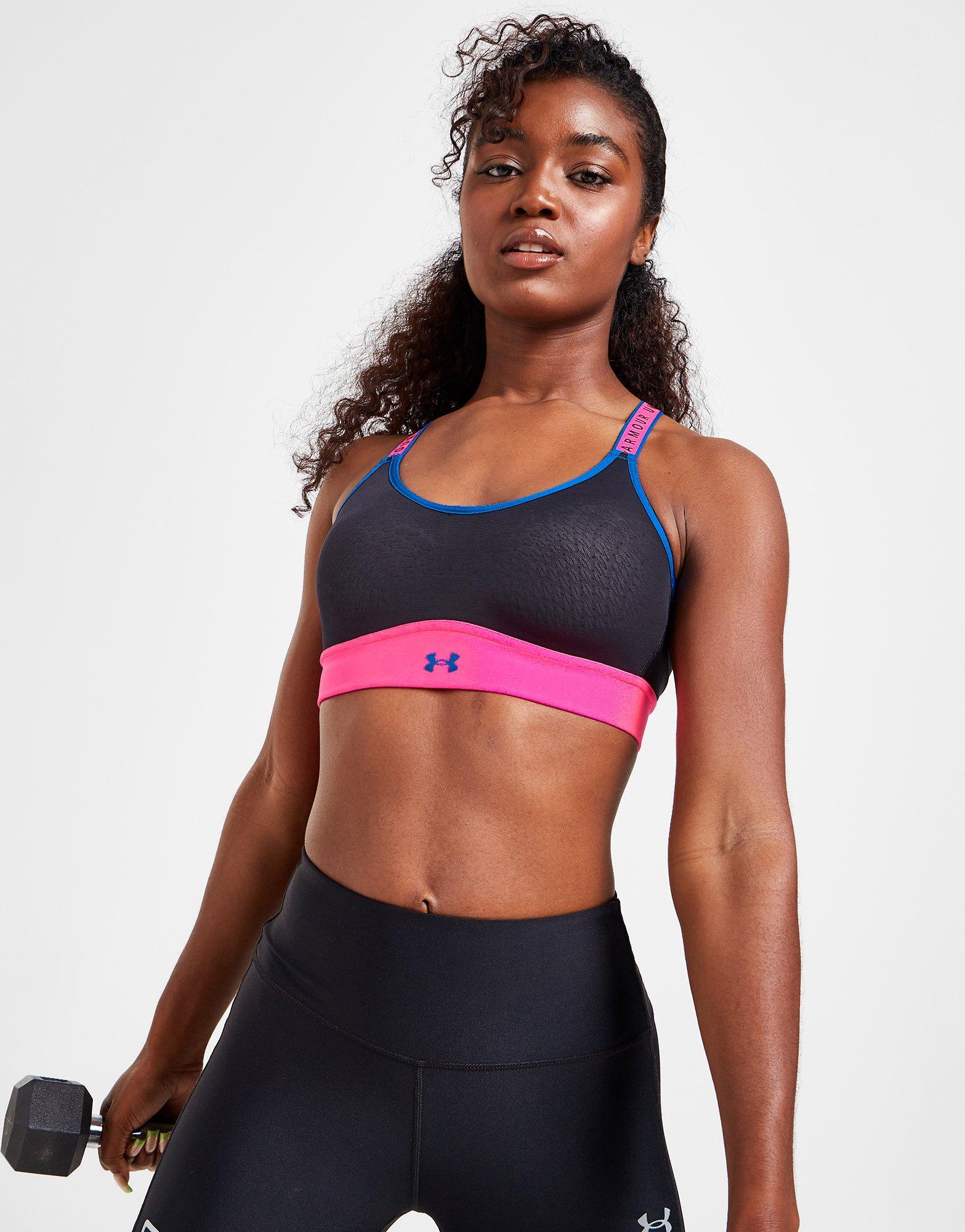 Black Under Armour UA Infinity Mid Blocked Sports Bra - JD Sports