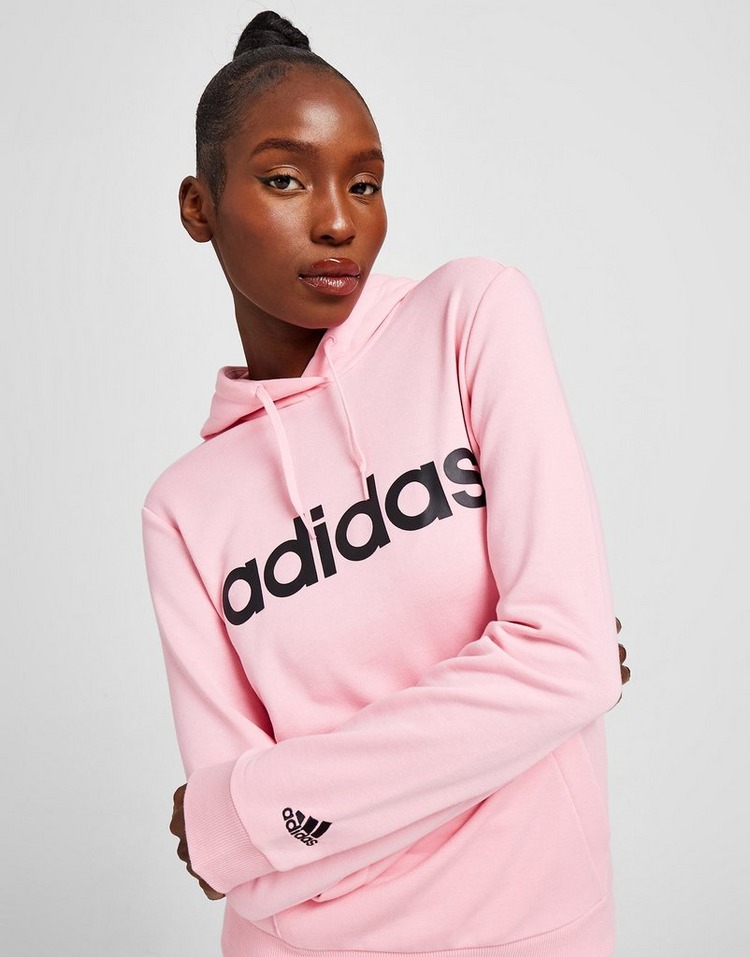 Pink adidas Core Linear Overhead Hoodie | JD Sports UK