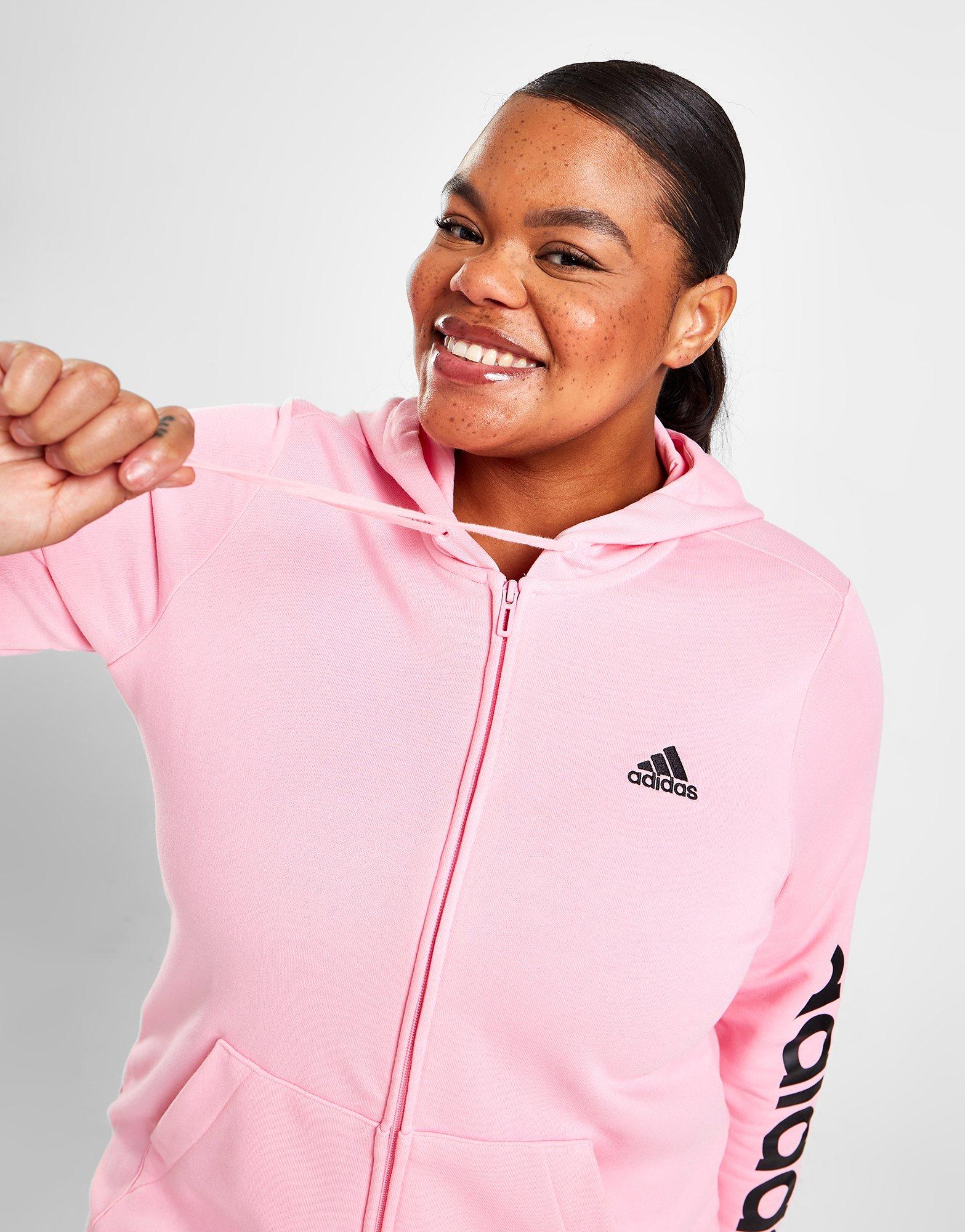 adidas pink zip up