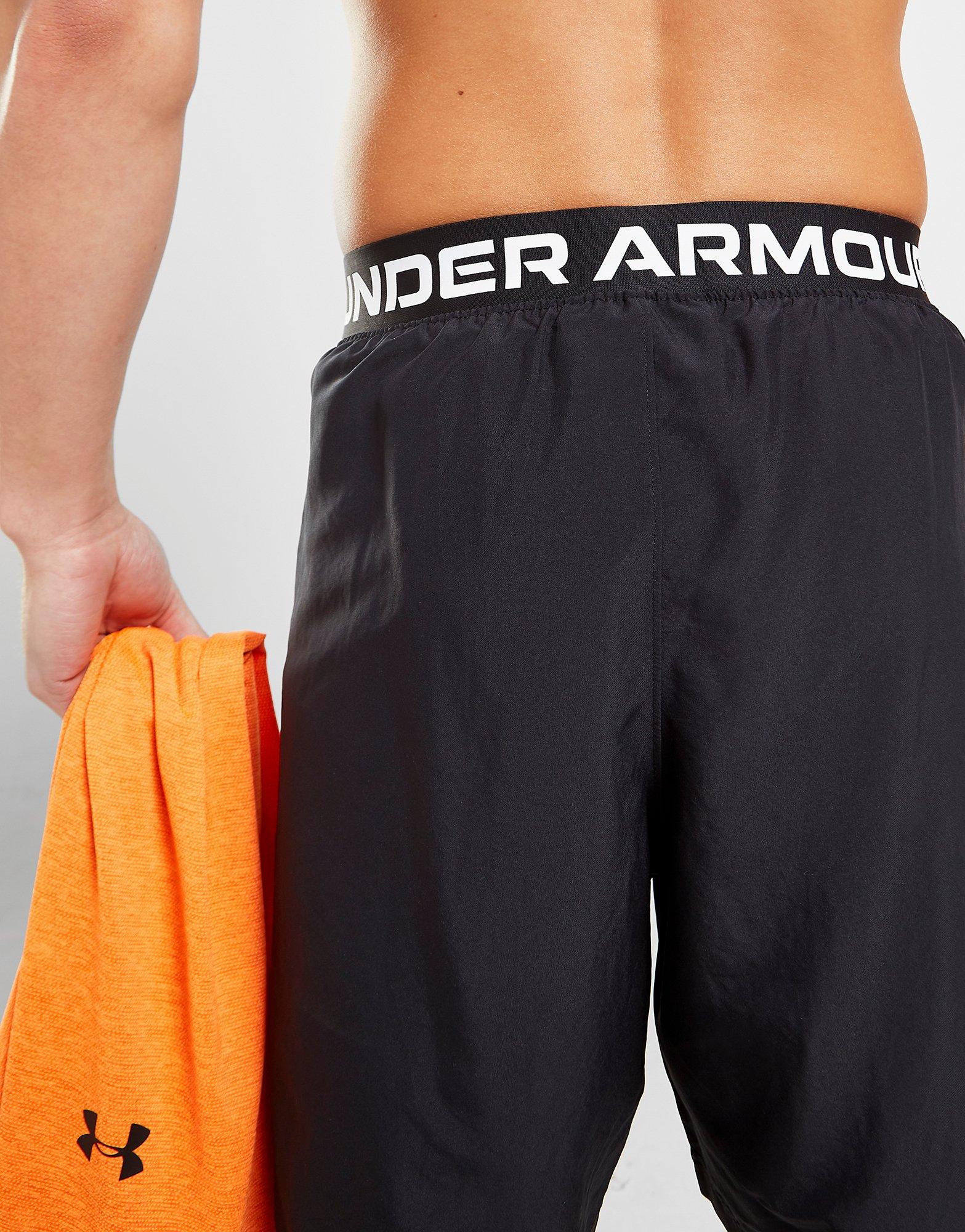 Black Under Armour Woven Wordmark Shorts - JD Sports