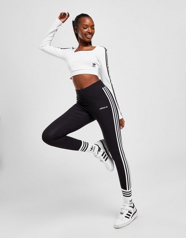 adidas Originals leggings Linear High Waist Negro | JD Sports