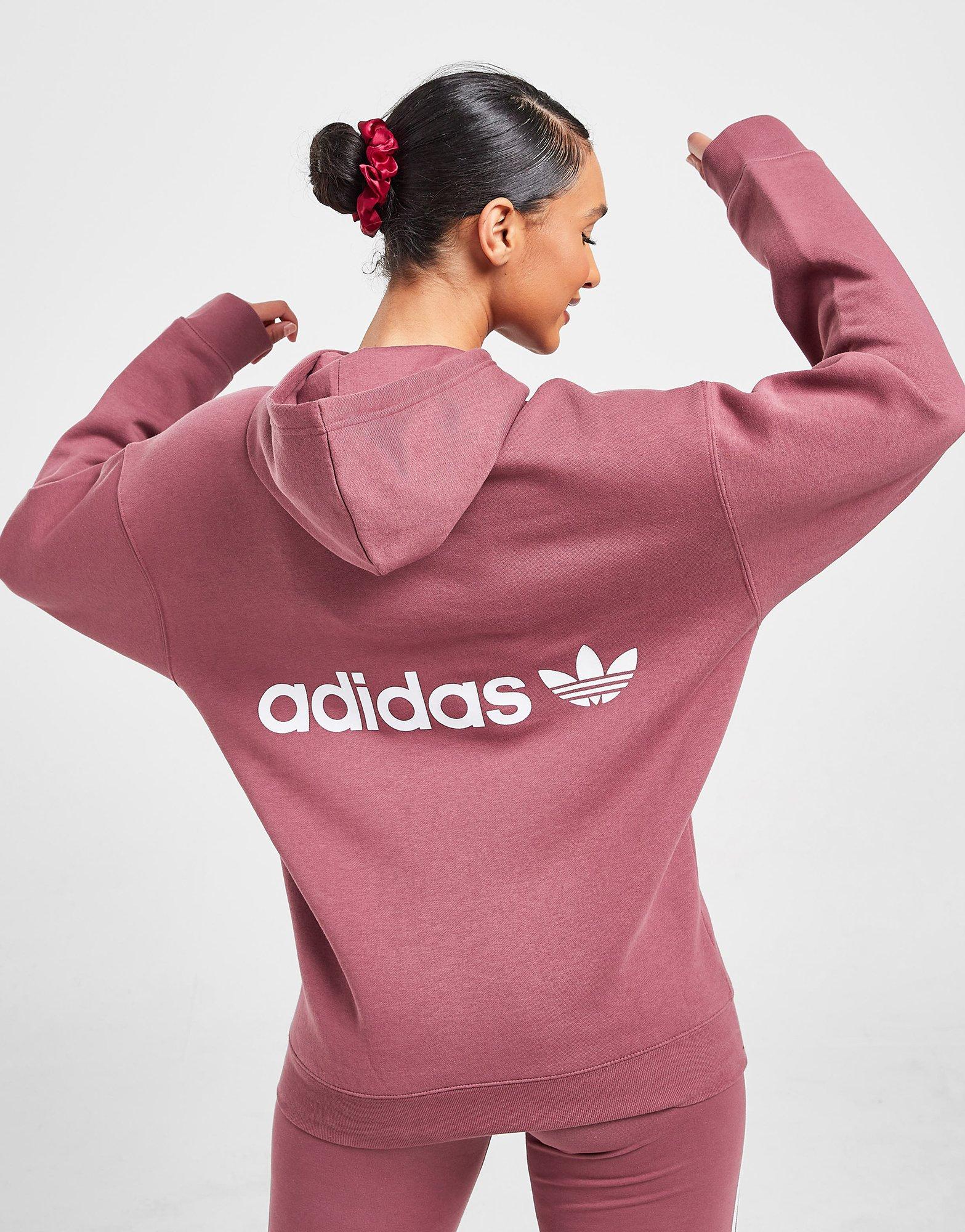 Jd pink adidas hoodie sale