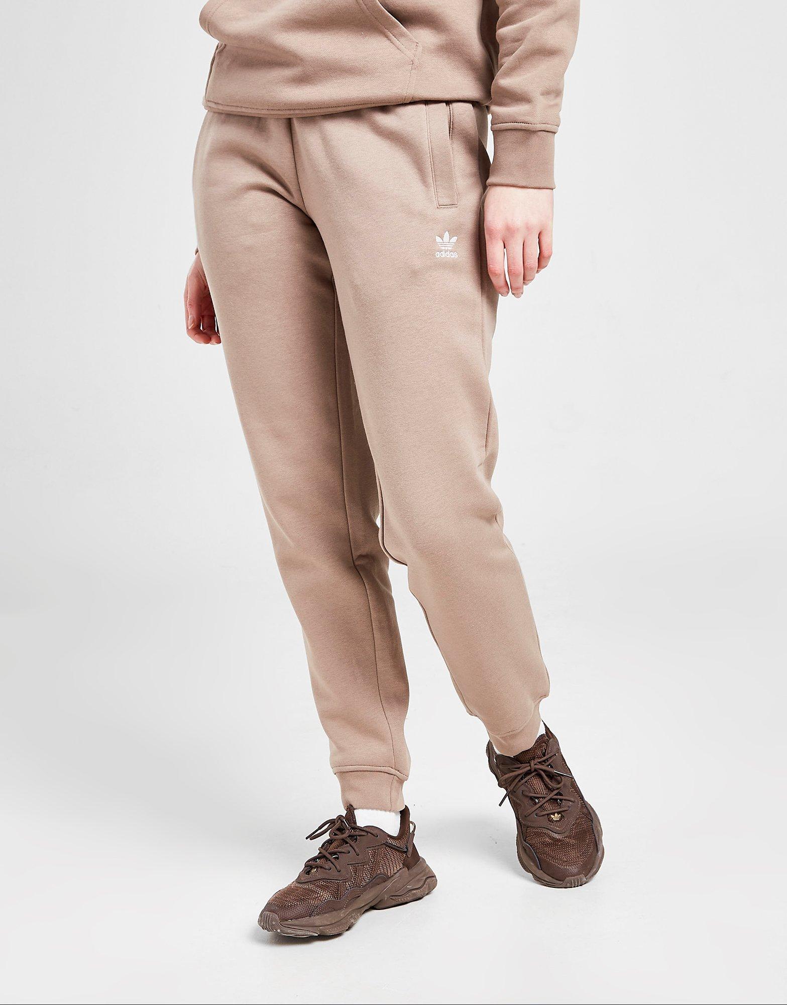 adidas cuffed pants brown