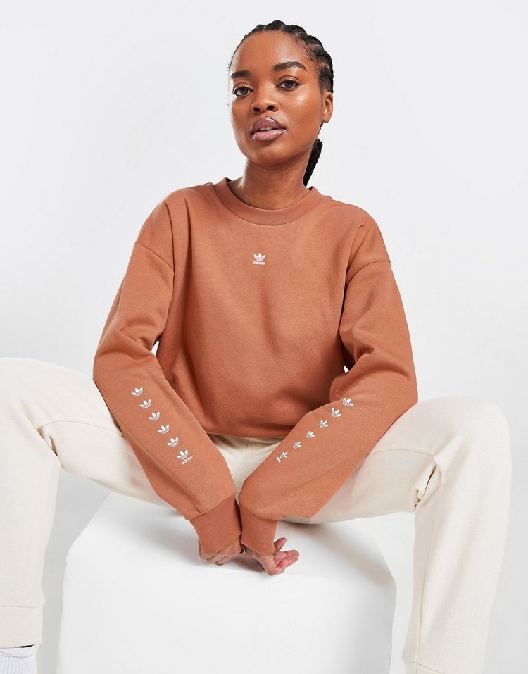 adidas Originals Sweatshirt Micro Trêfle Crew Femme