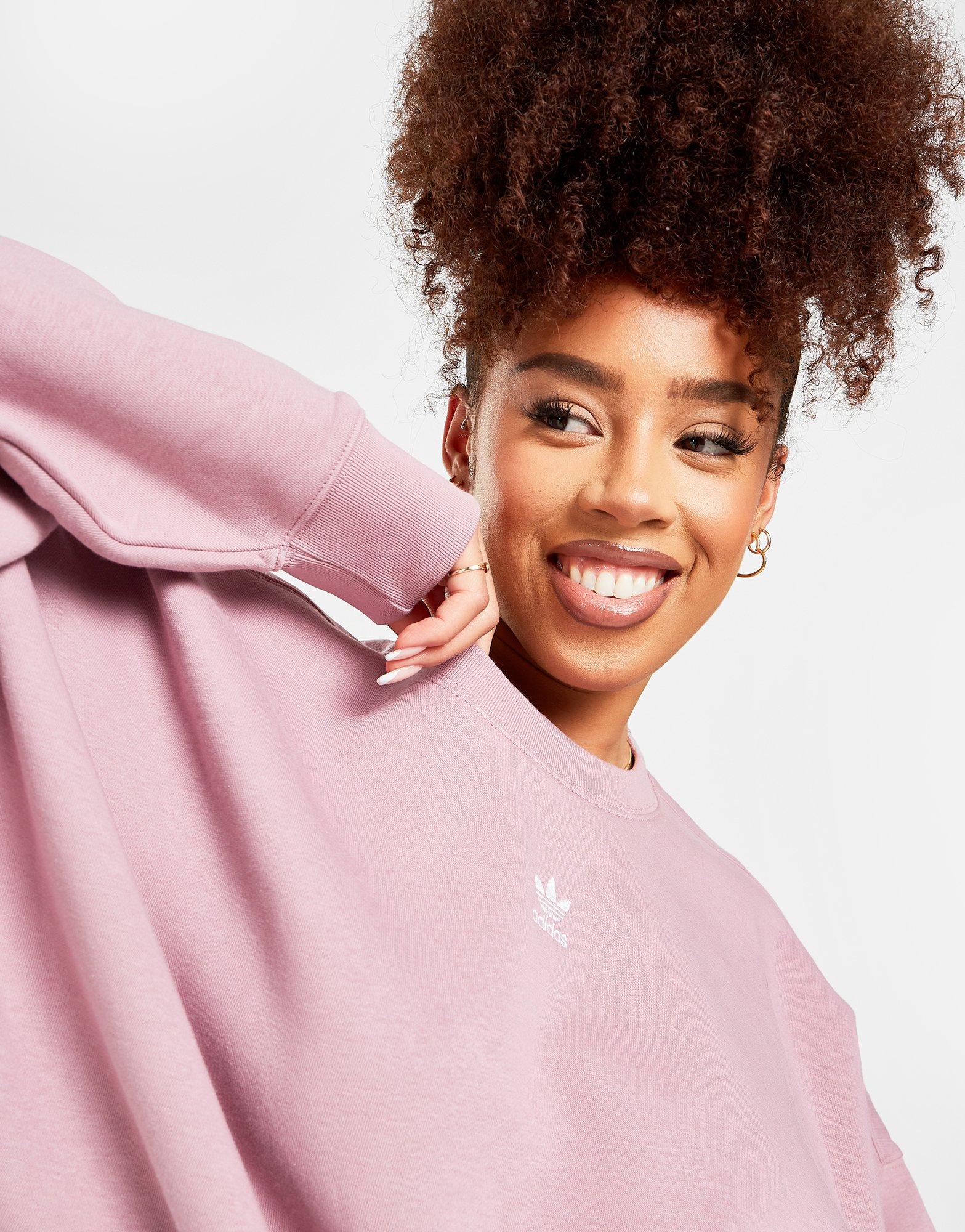 adidas Originals Essential Crop Crew Fleece Sweatshirt