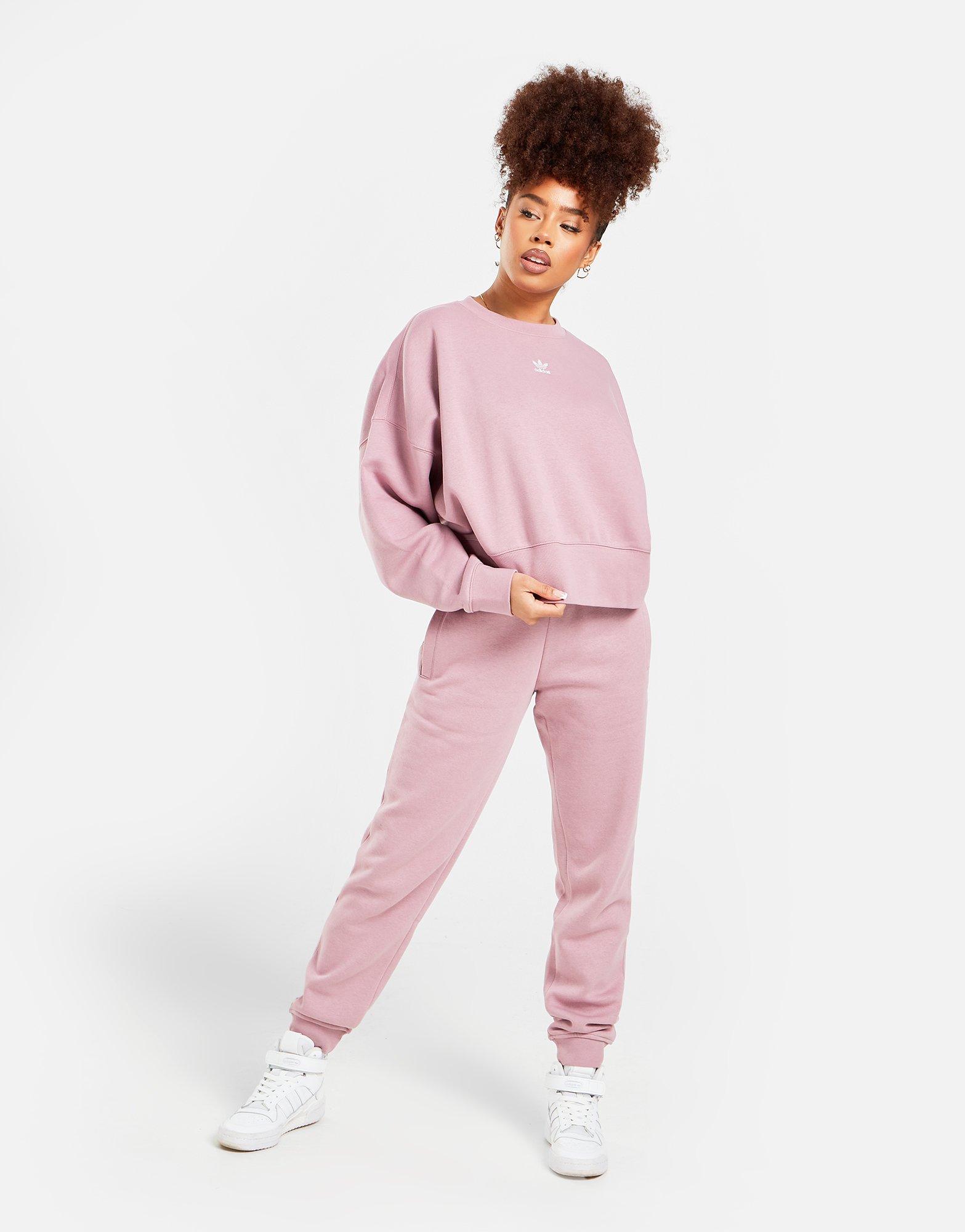 adidas Originals Essential Crop Crew Fleece Sweatshirt