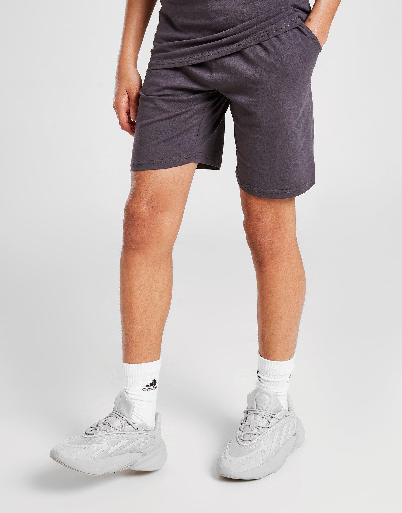 SikSilk Monogram All Over Print Shorts Junior