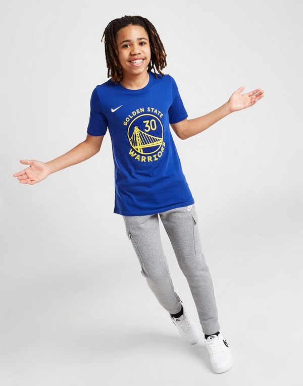 Blue Nike NBA Golden State Warriors T-Shirt Junior