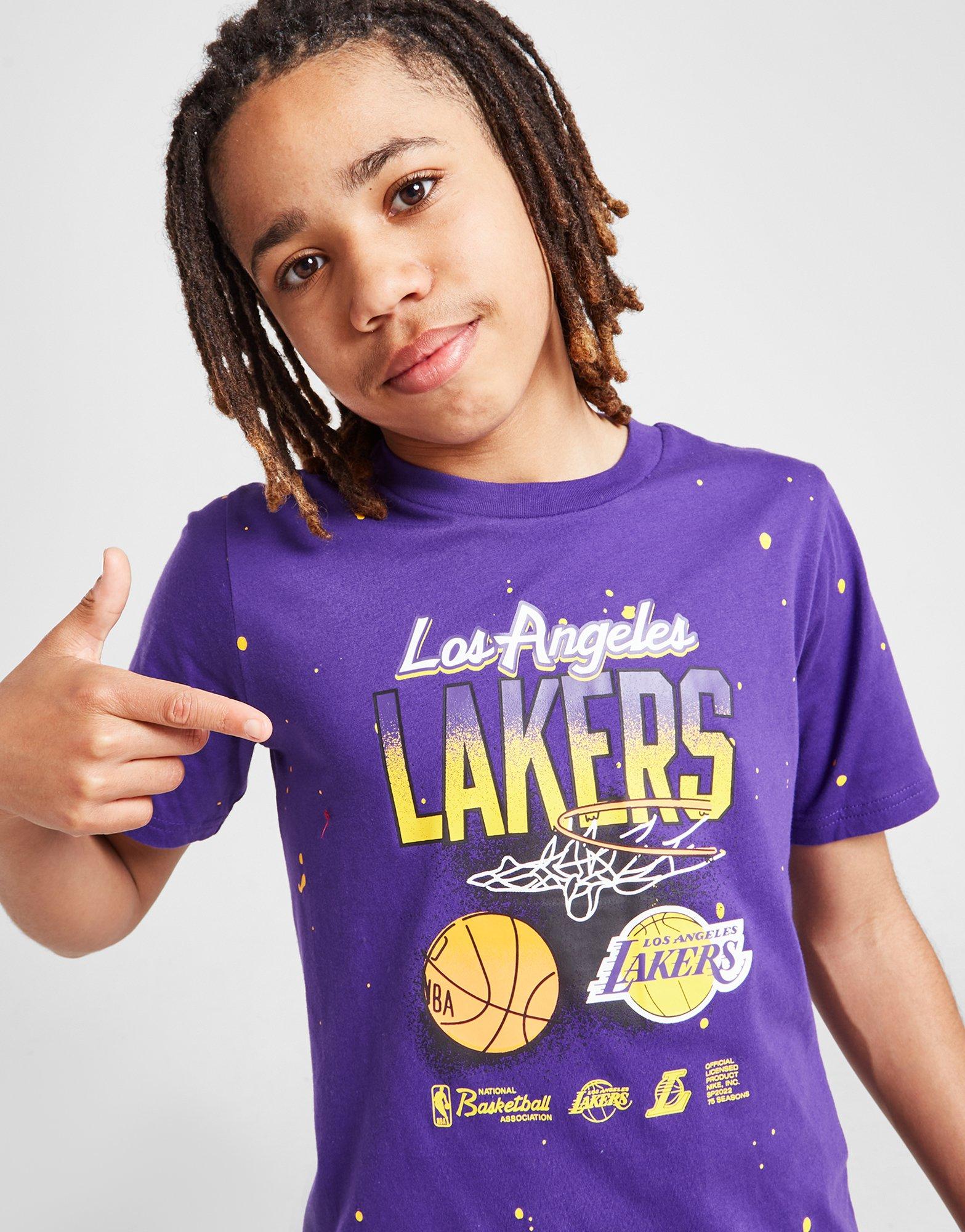 Nike NBA LA Lakers Spellout T-Shirt Junior