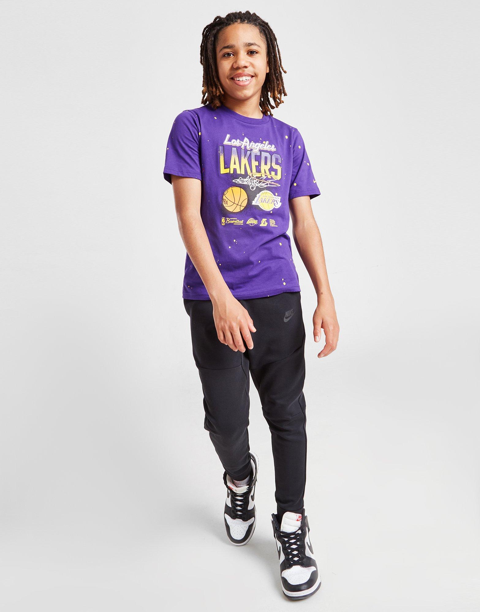 Nike NBA LA Lakers Spellout T-Shirt Junior