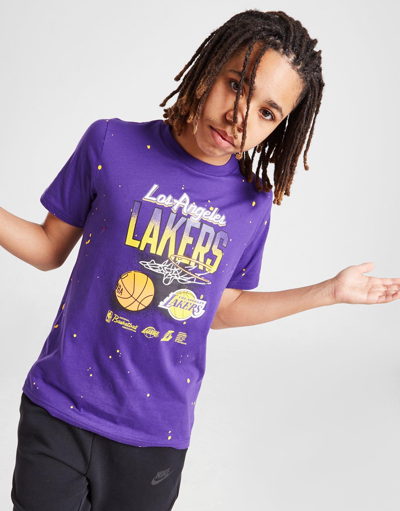Nike NBA LA Lakers Spellout T-Shirt Junior