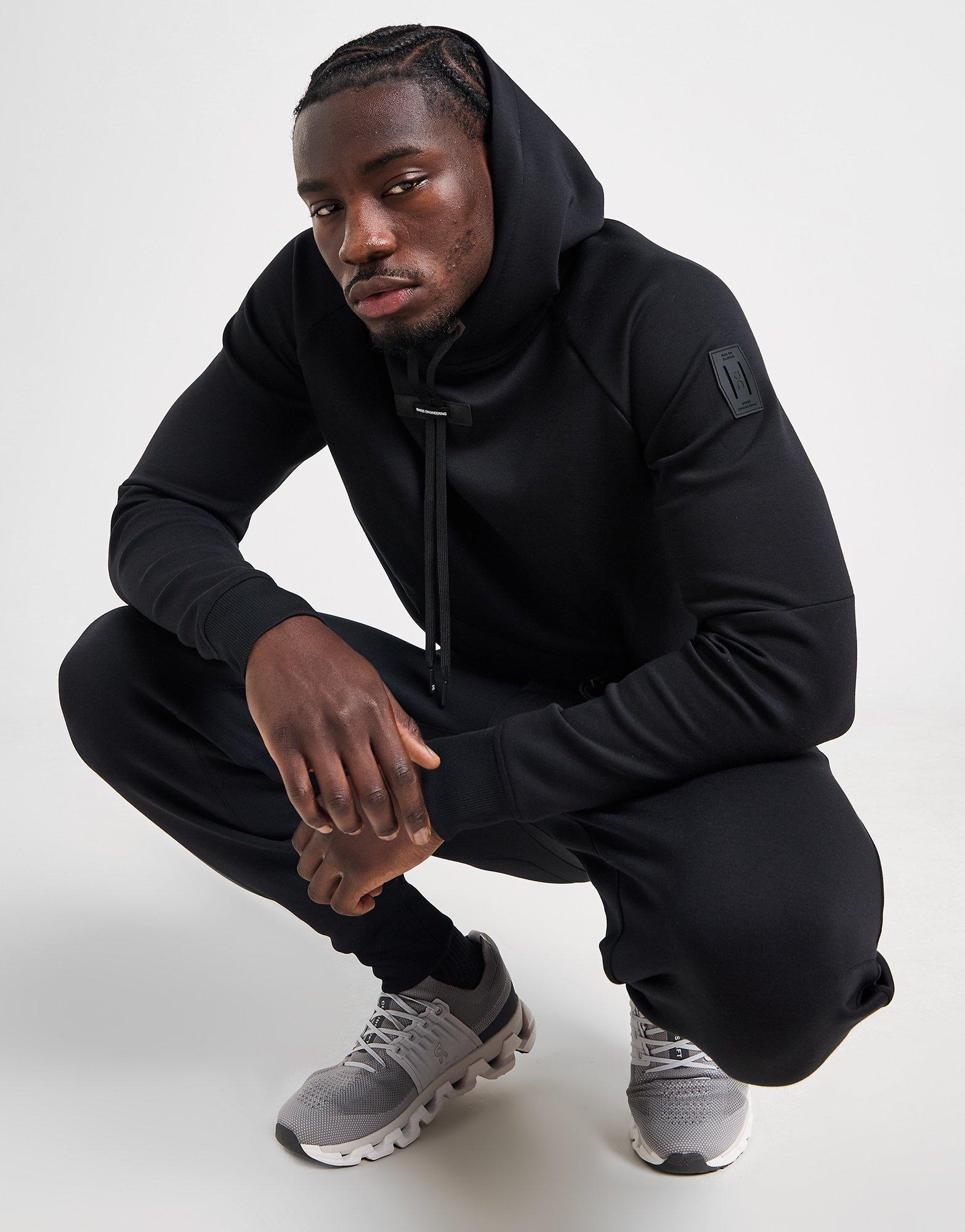 Black on sale running hoodie