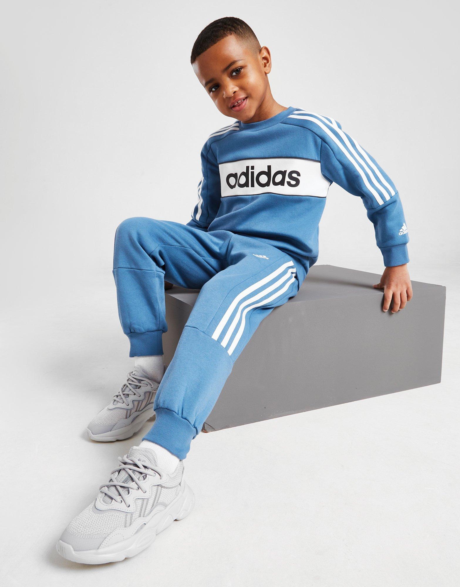 blue adidas tracksuit jd