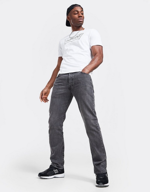 Black Levi's 501 Straight Fit Jeans | JD Sports UK