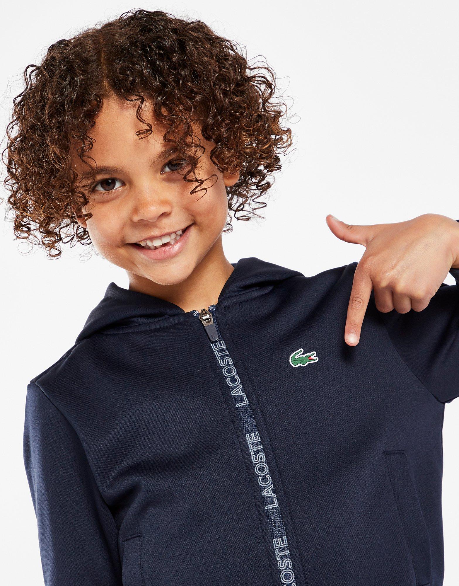 Lacoste Poly Tape Full Zip Hoodie Children