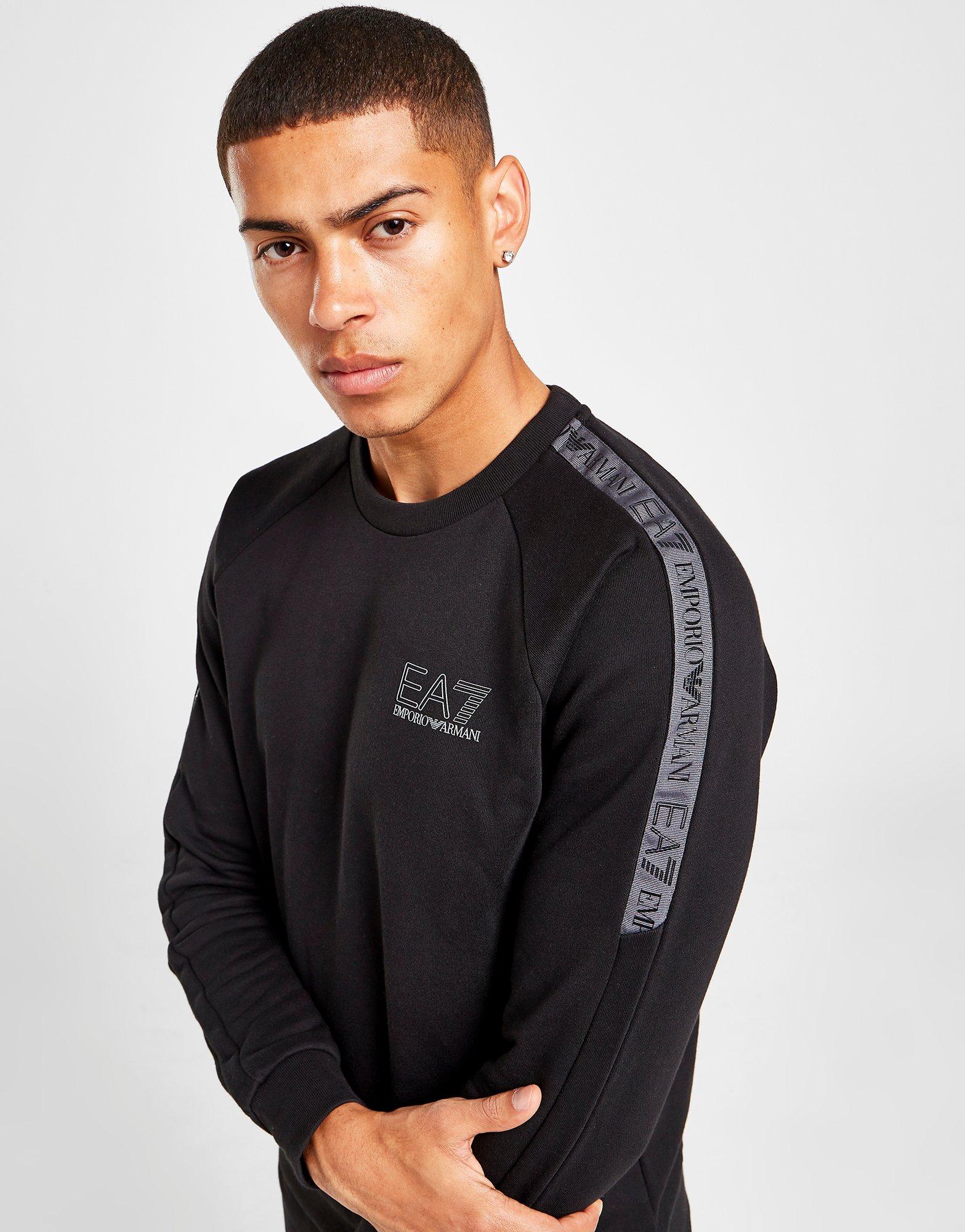 emporio armani ea7 tape crew sweatshirt