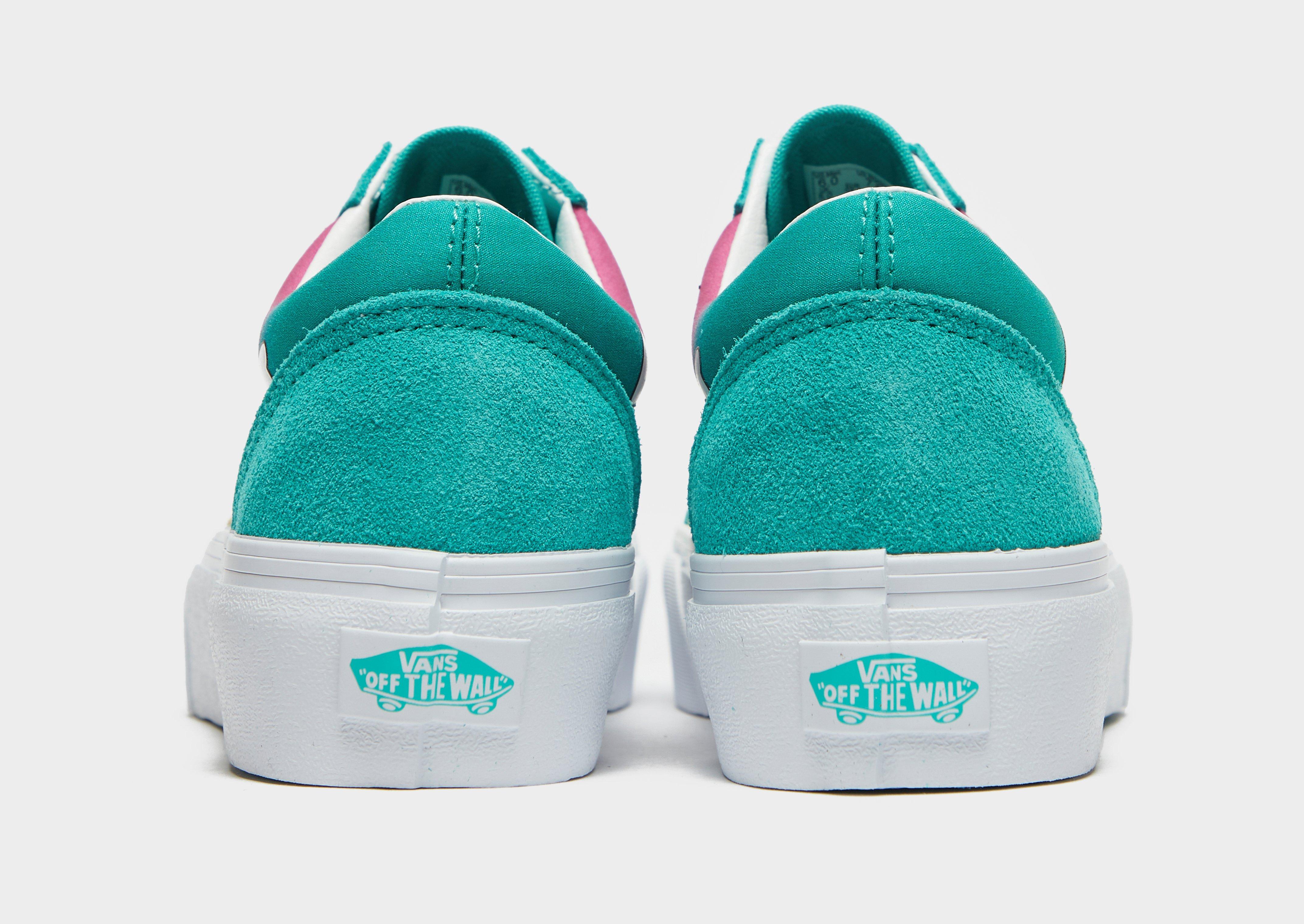 vans platform green