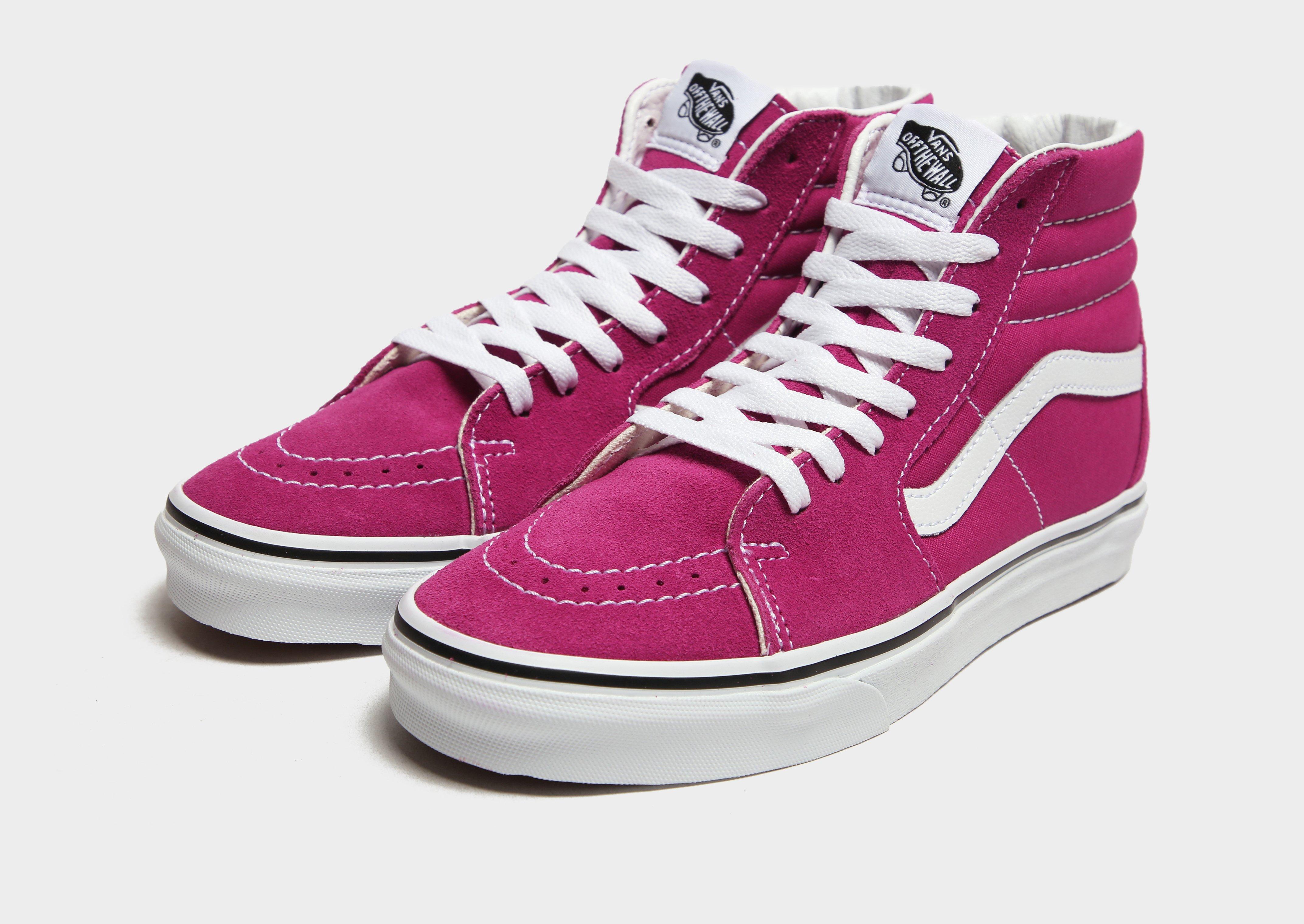 pink vans hi tops