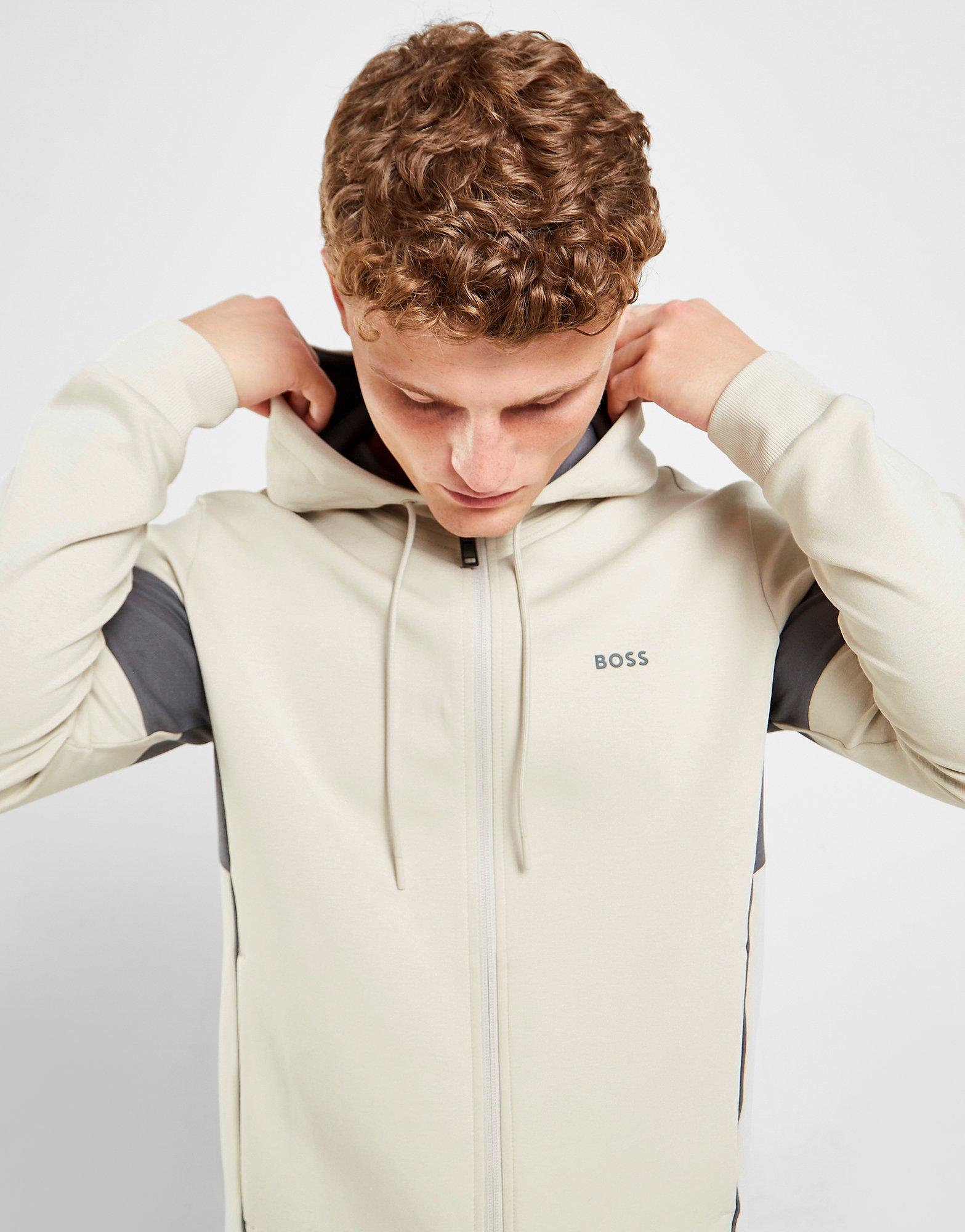 BOSS Colour Block Full Zip Hoodie Tracksuit