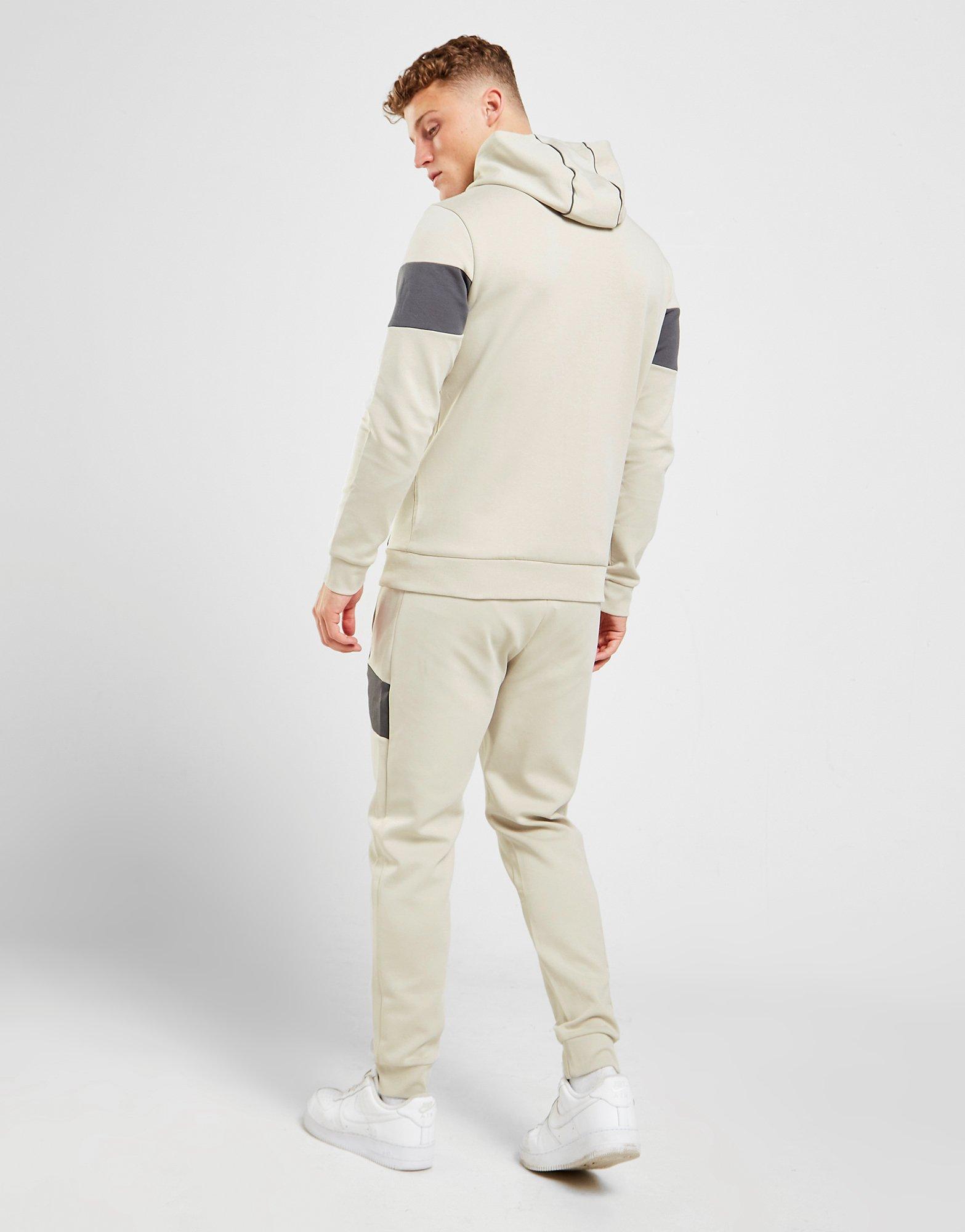 BOSS Colour Block Full Zip Hoodie Tracksuit