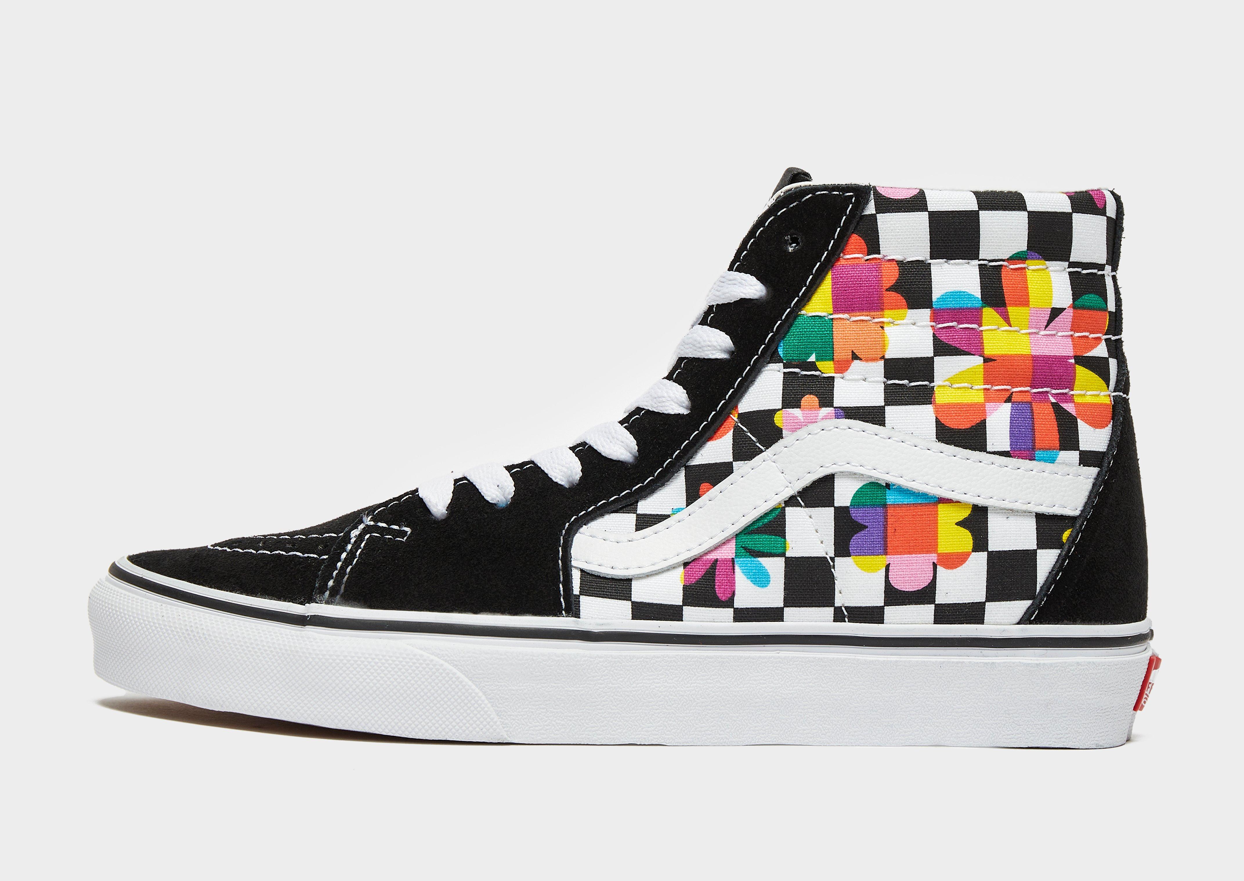 vans black and yellow checkerboard