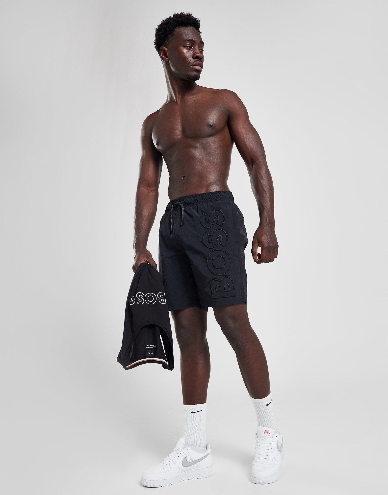 BOSS Whale Embroidered Swim Shorts