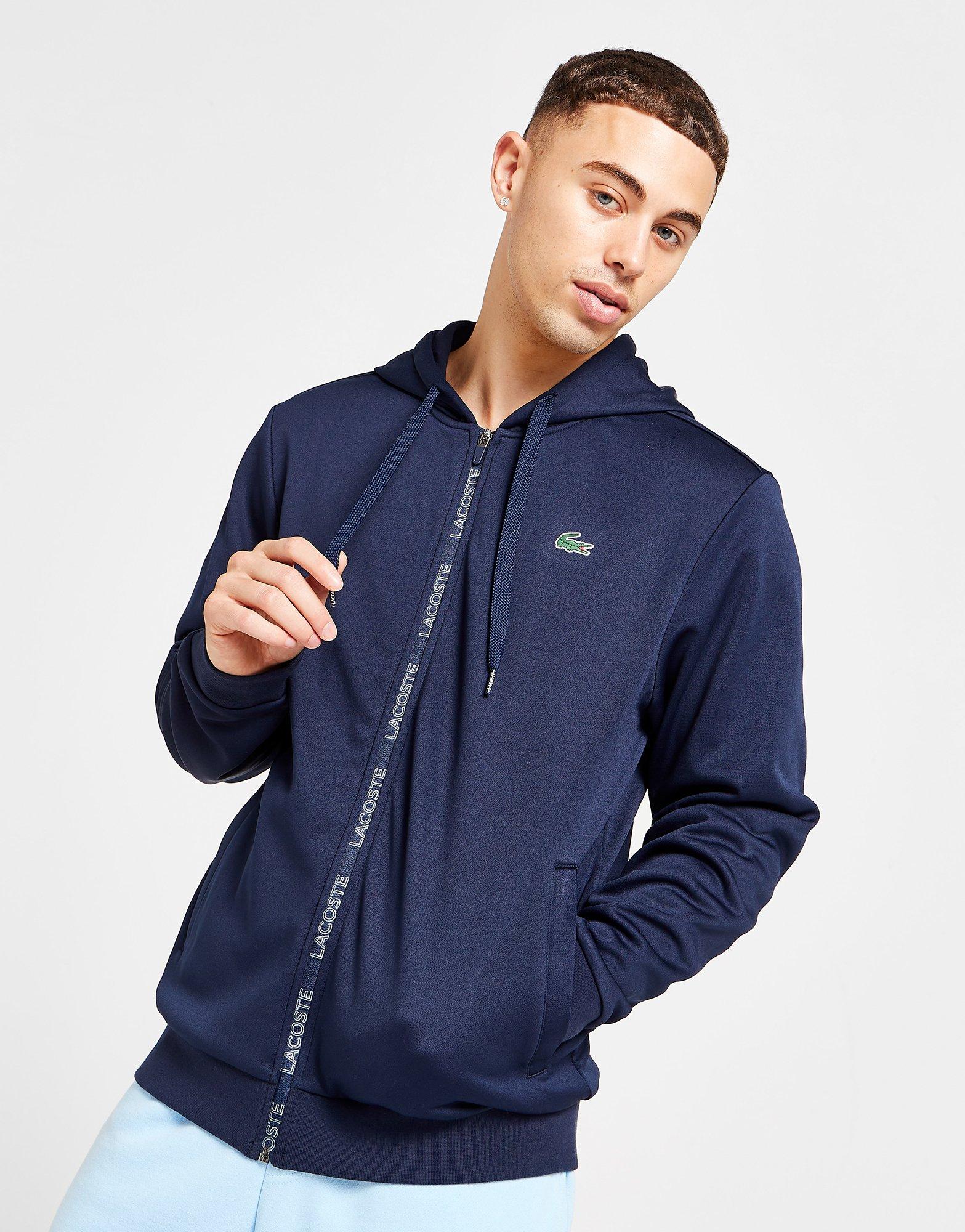 Lacoste Poly Fleece Tape Zip Hoodie