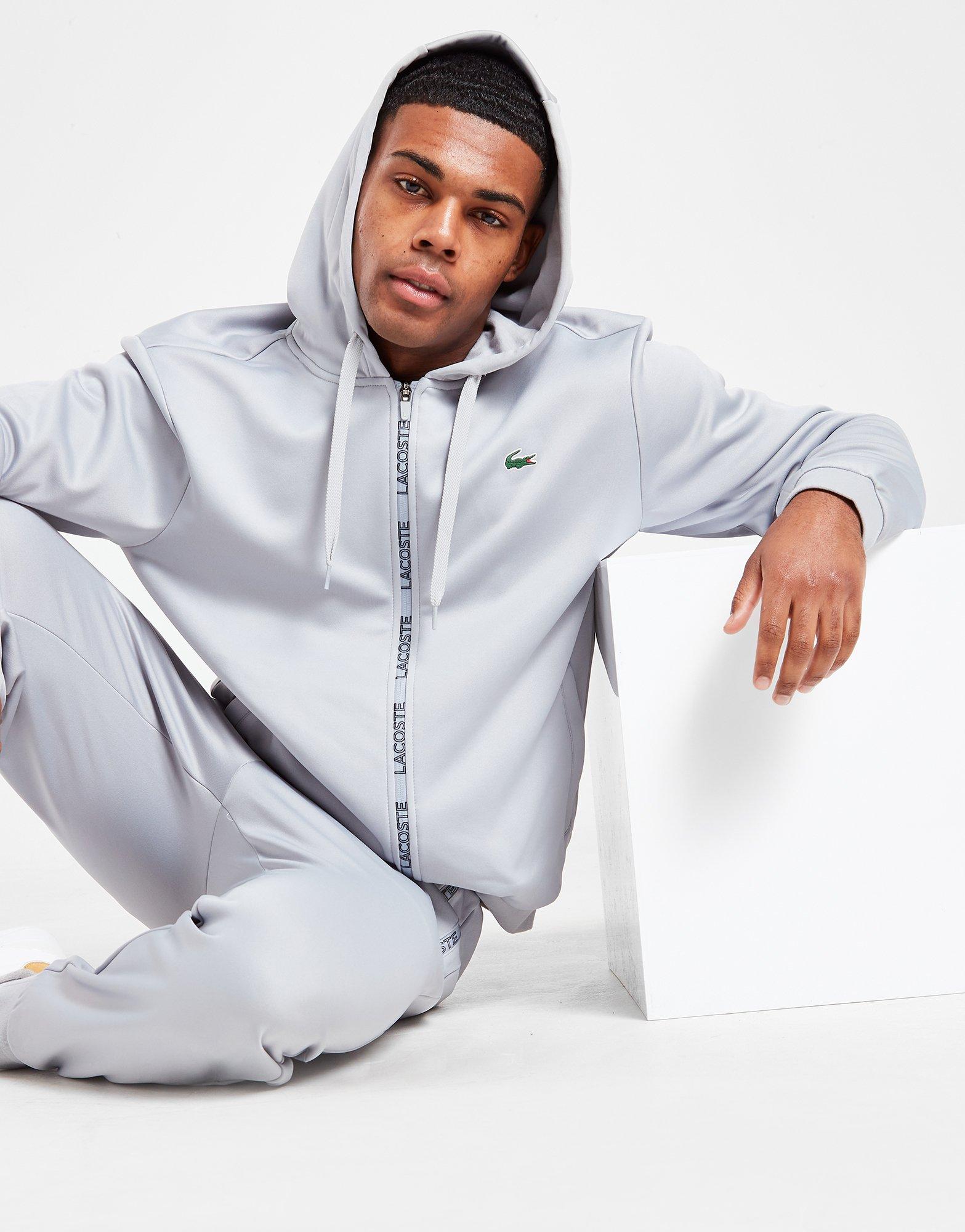 Lacoste Poly Fleece Tape Zip Hoodie