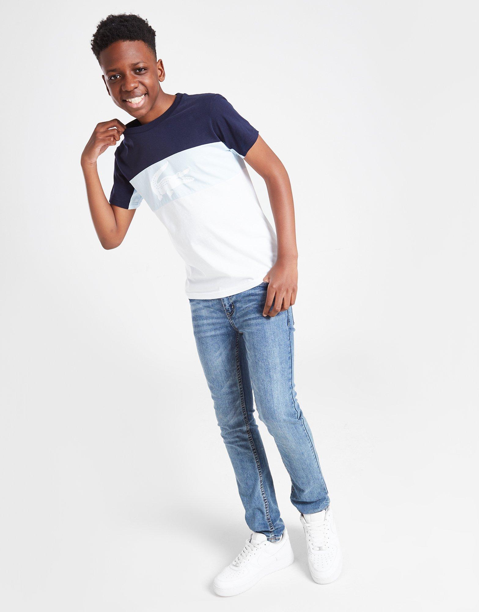Lacoste Cut & Sew Colour Block T-Shirt Junior