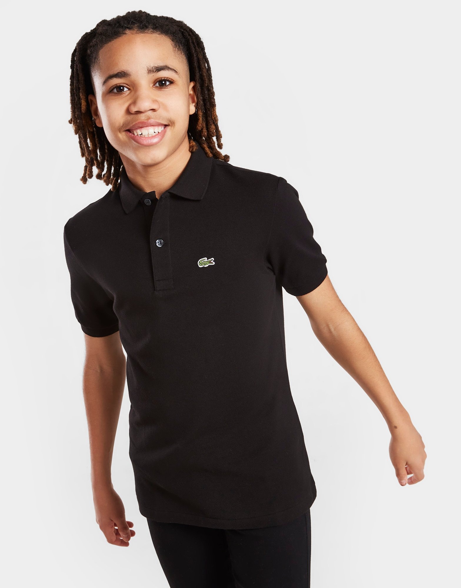 Black Lacoste Core Polo Shirt Junior JD Sports UK