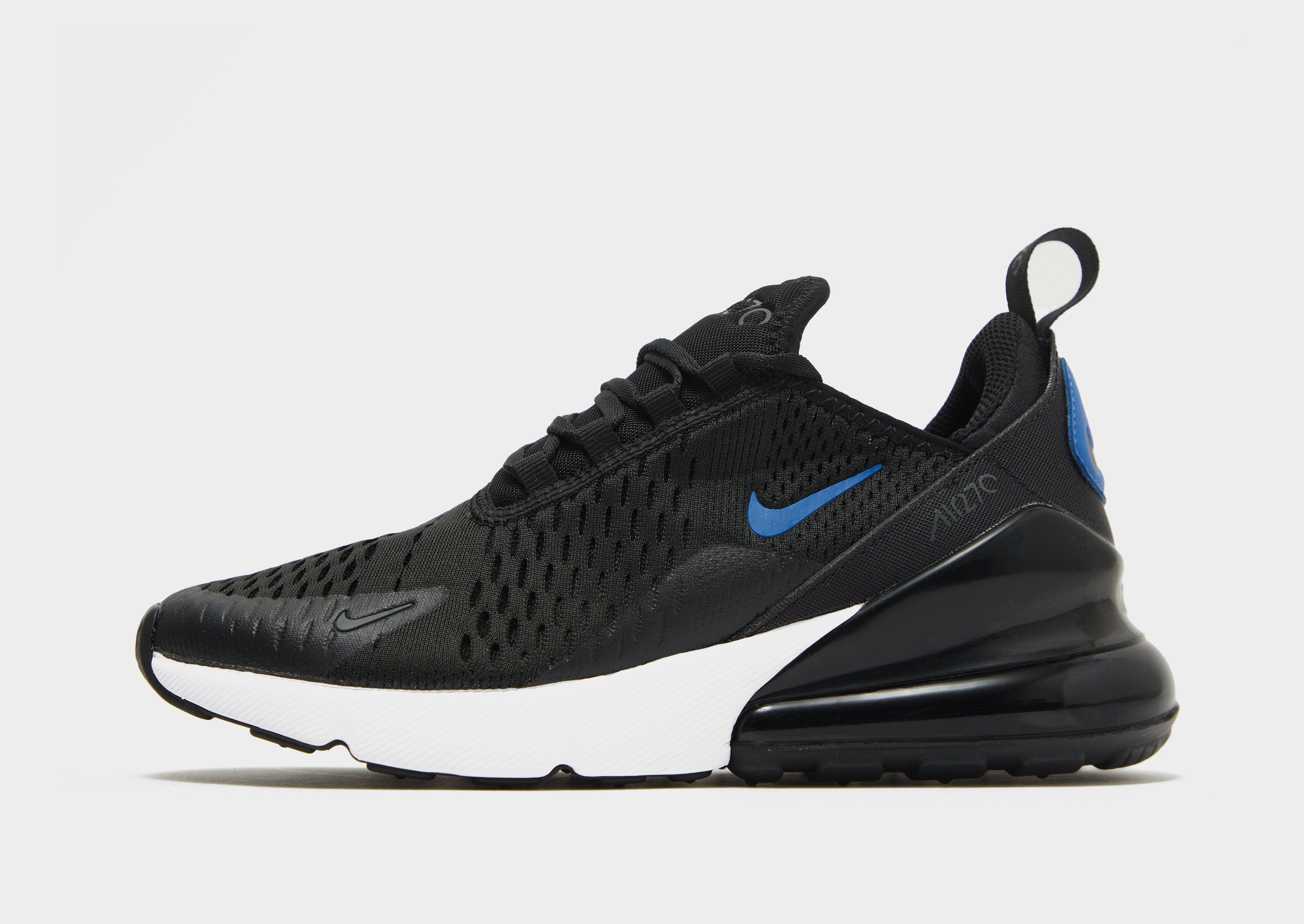 black and blue nike 270 junior