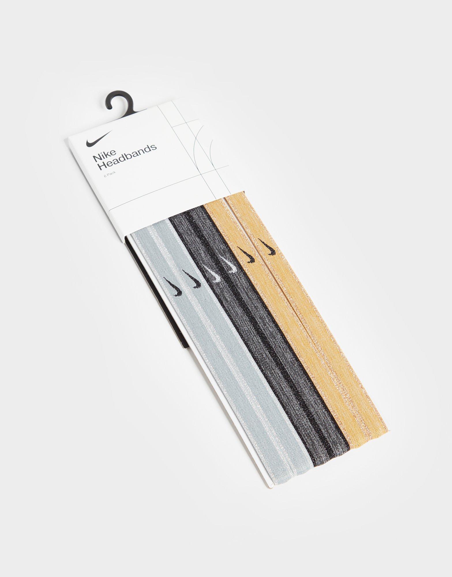 Nike 6-Pack Metallic Swoosh Headbands