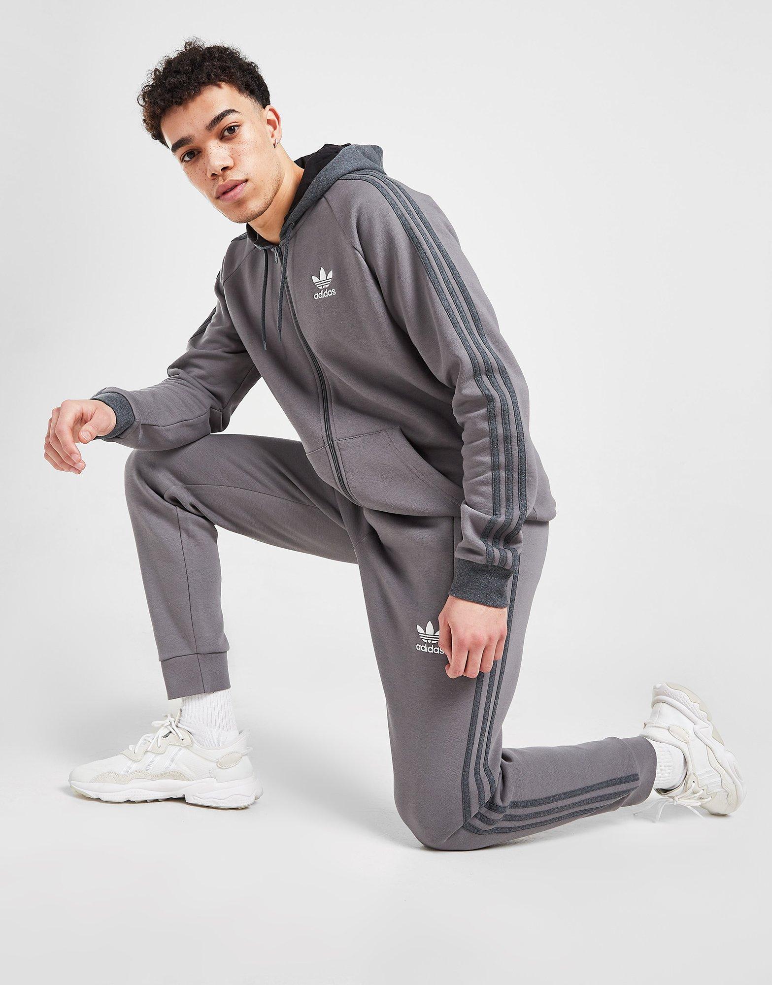 adidas trefoil jogginghose herren grau