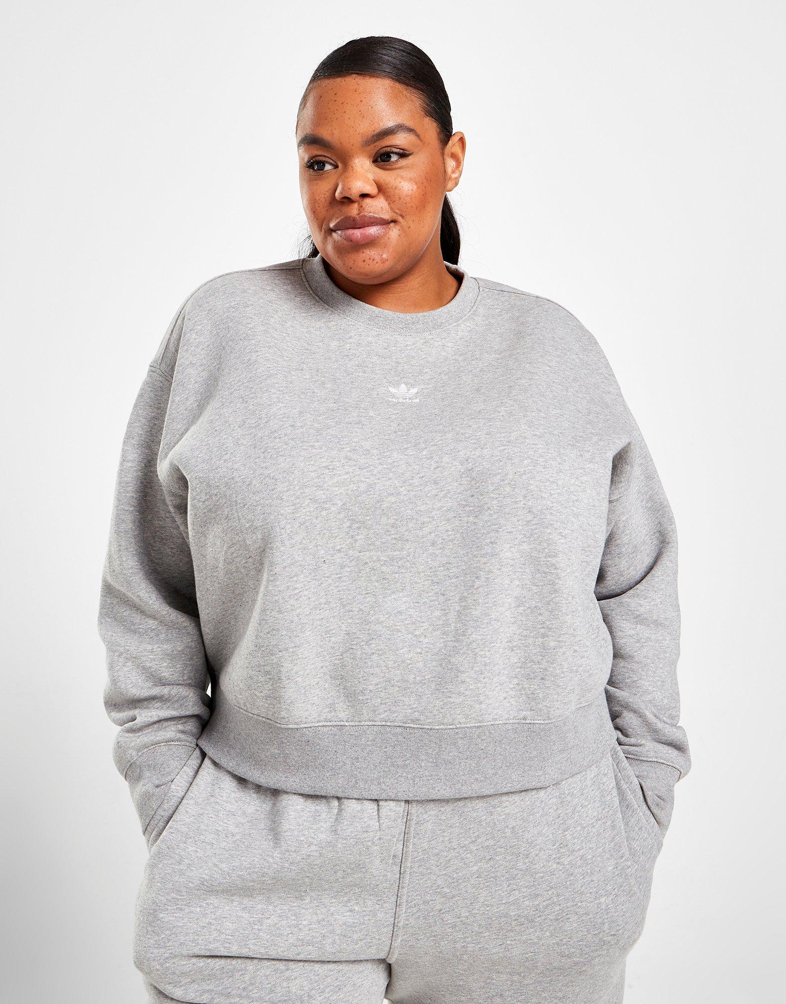 adidas Originals Essential Fleece Plus Size Crew Sweatshirt