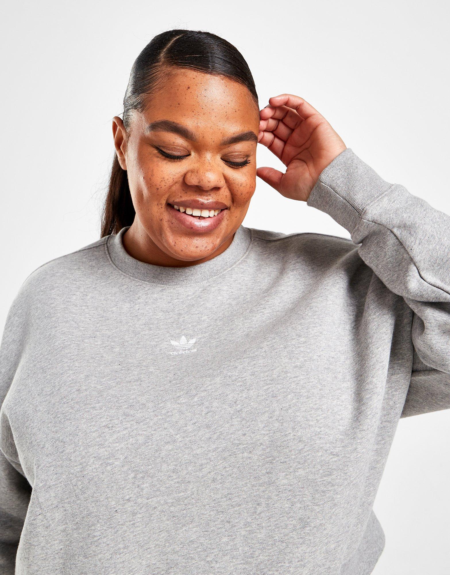 adidas Originals Essential Fleece Plus Size Crew Sweatshirt